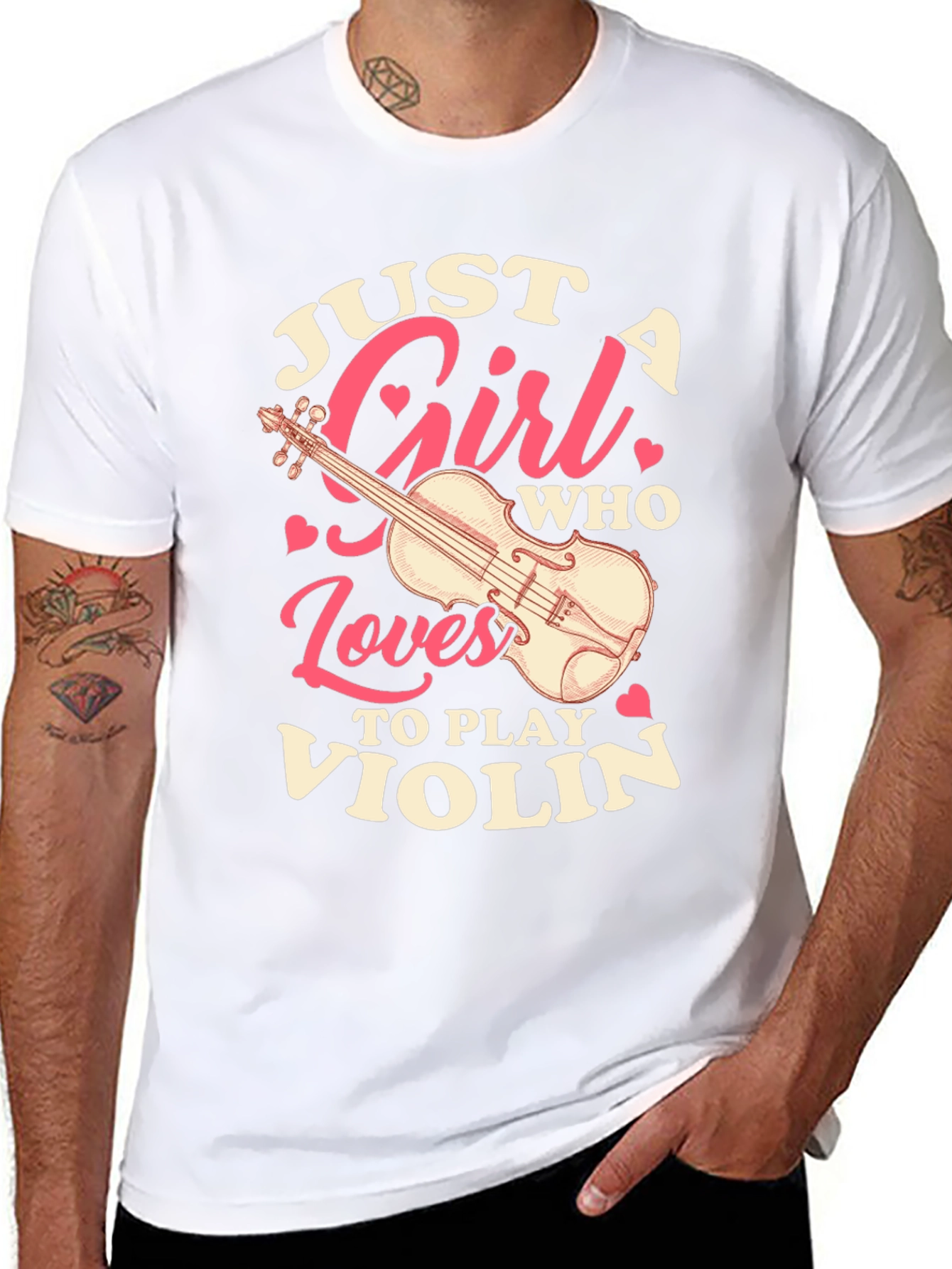 Just A Girl Who Loves To Play Violin T-Shirt