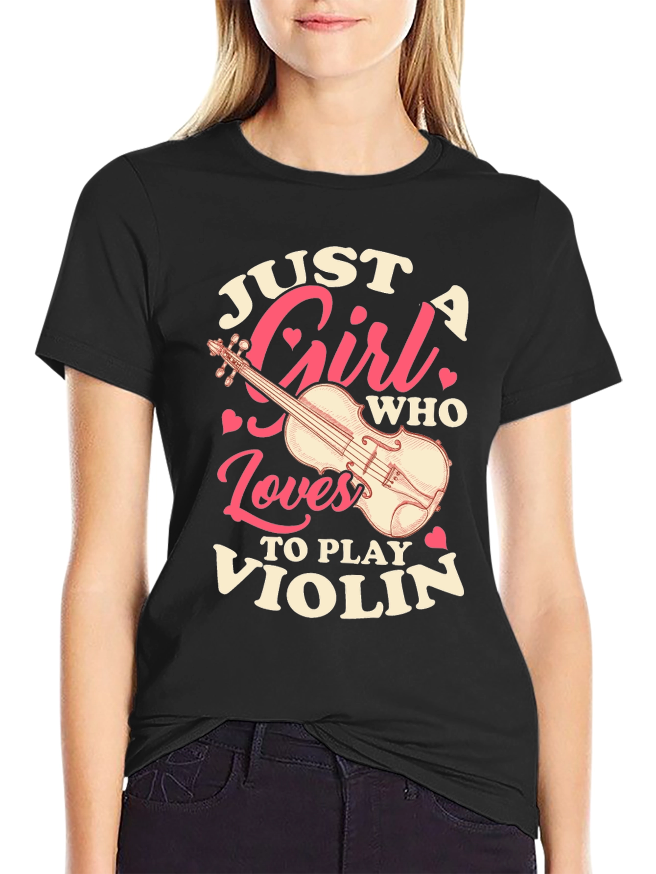 Just A Girl Who Loves To Play Violin T-Shirt
