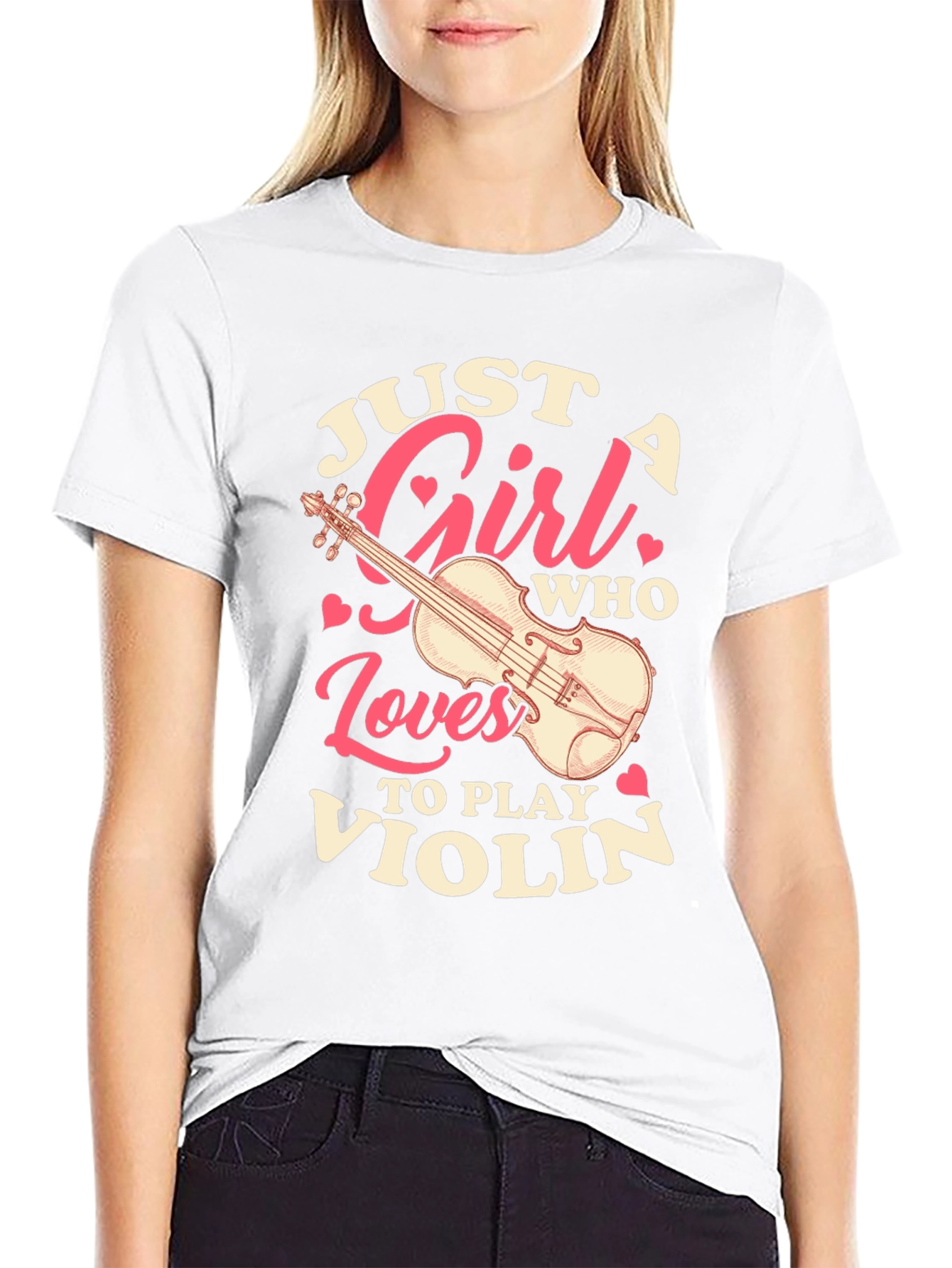 Just A Girl Who Loves To Play Violin T-Shirt