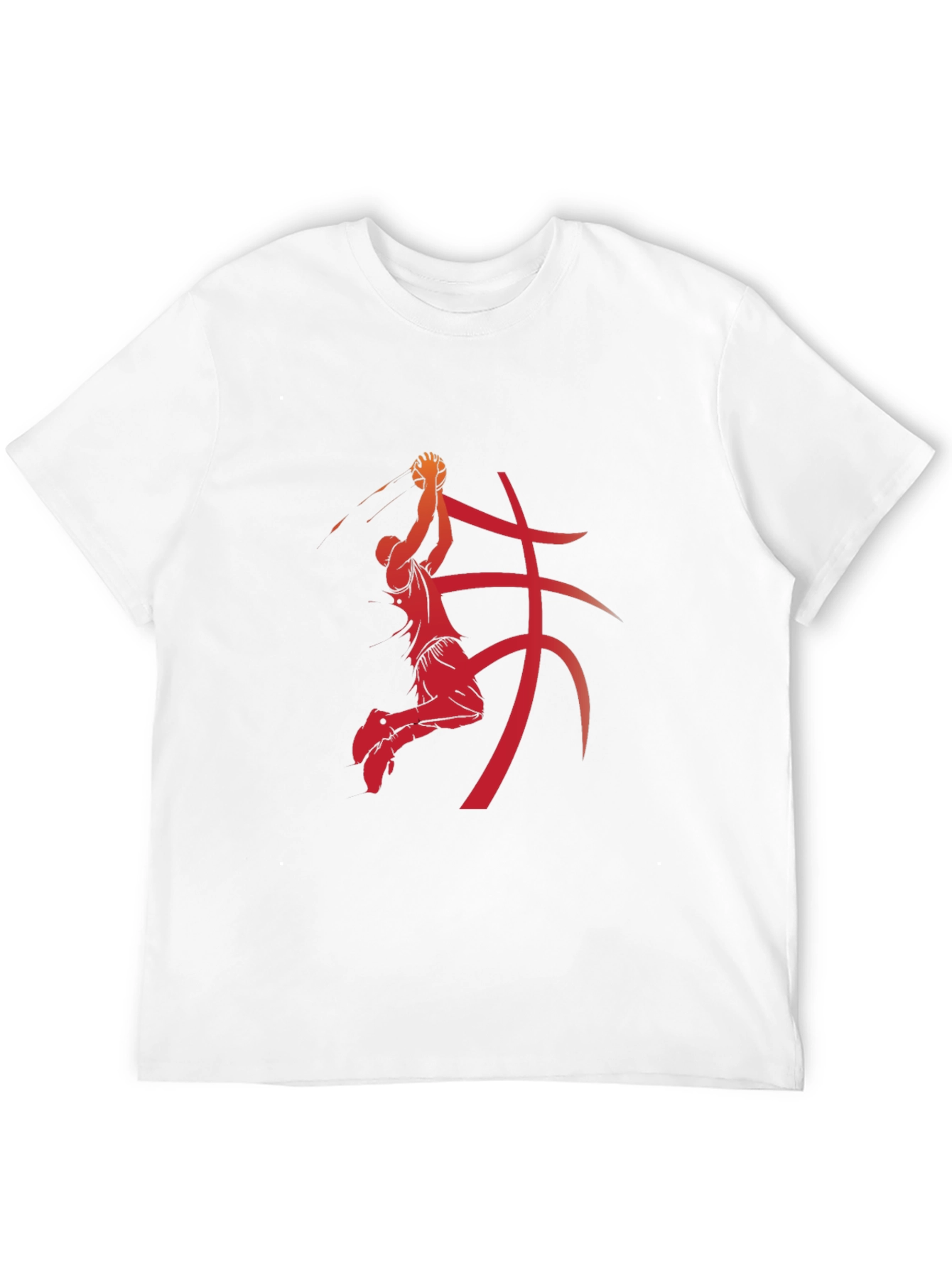 Basketball Player Graphic Print Black T-Shirt