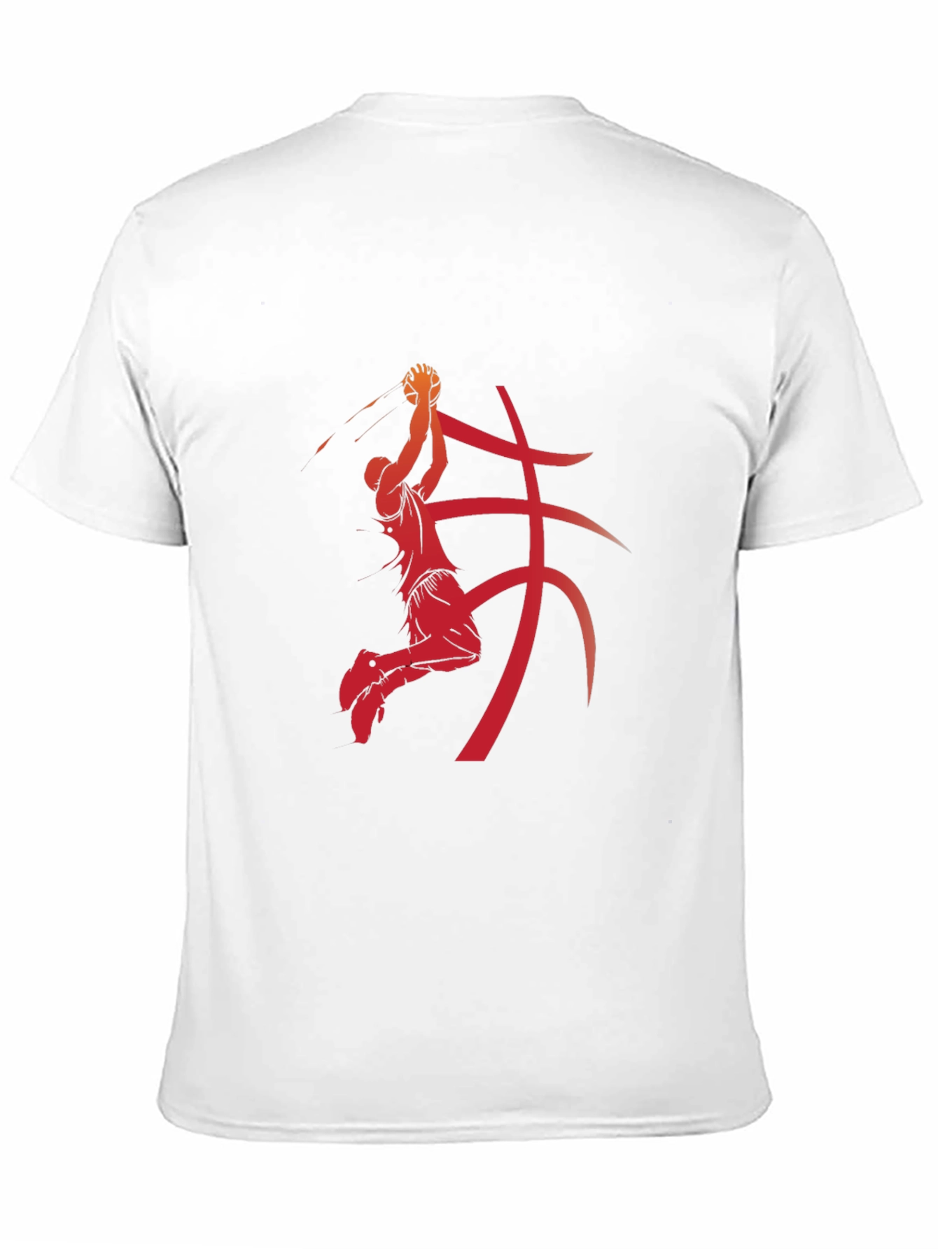 Basketball Player Graphic Print Black T-Shirt