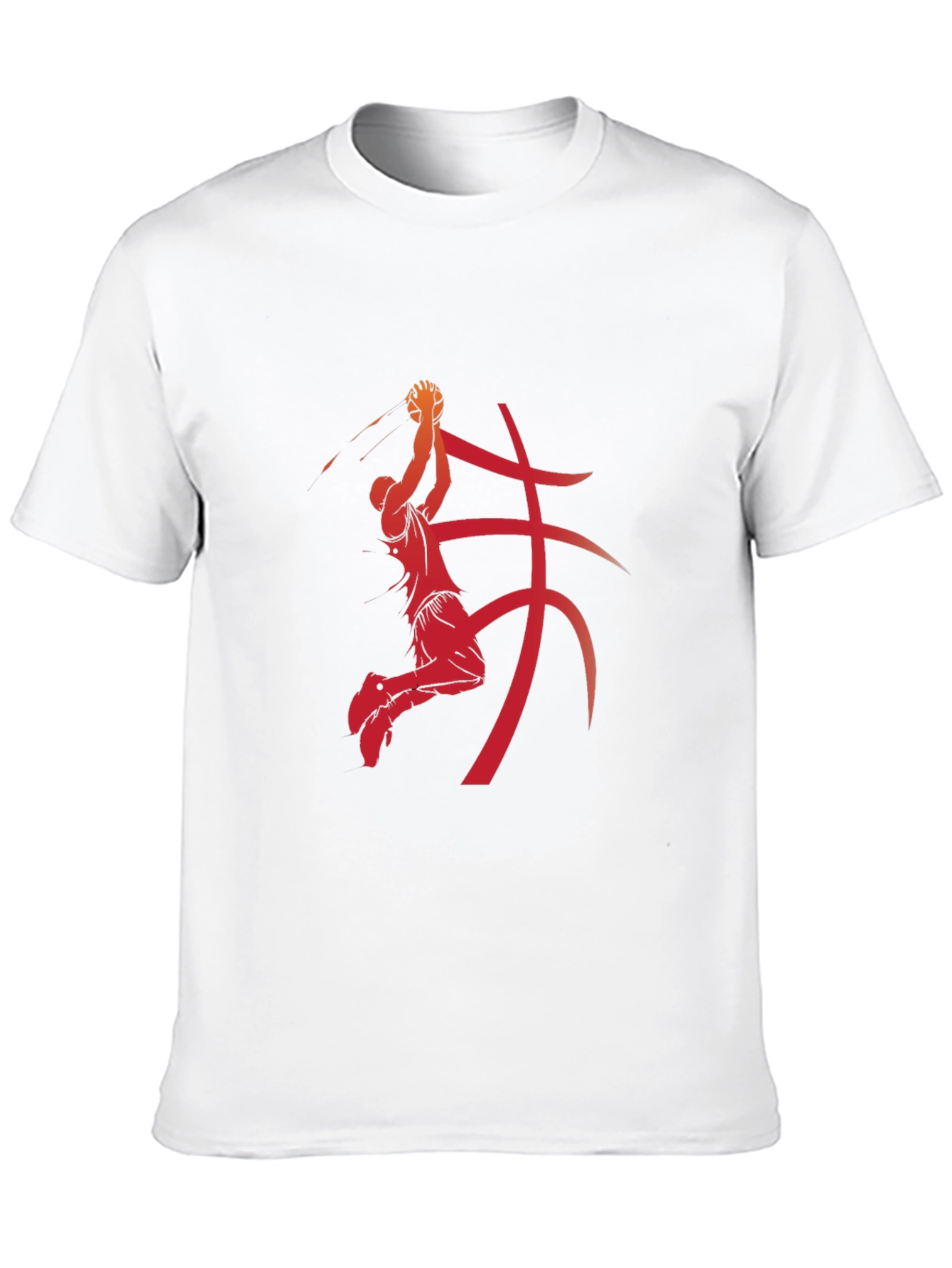 Basketball Player Graphic Print Black T-Shirt