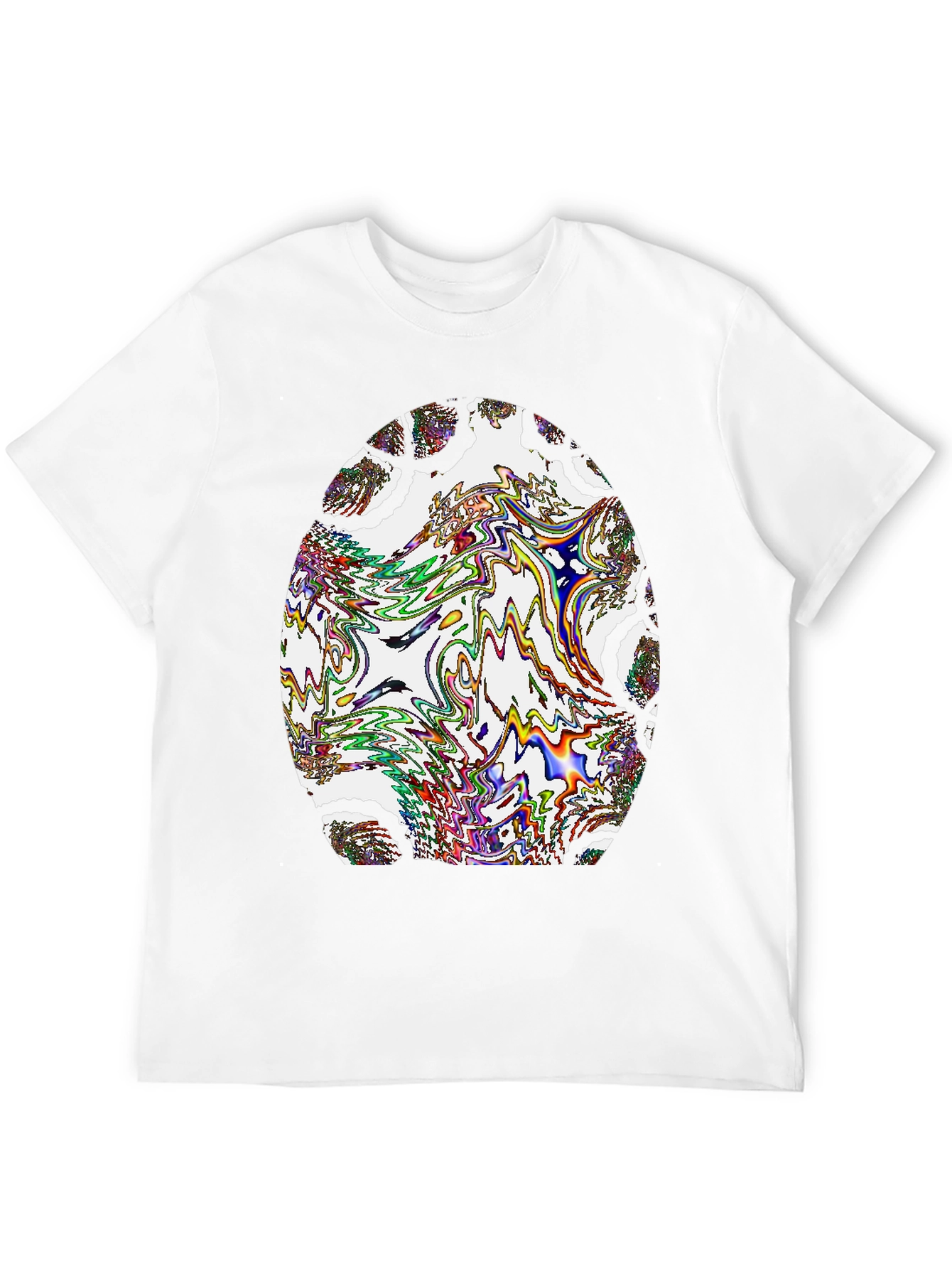 Abstract Art Mens Black T-Shirt