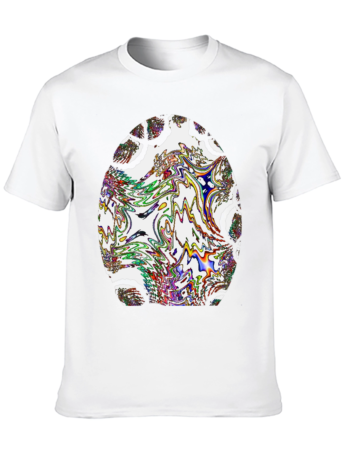 Abstract Art Mens Black T-Shirt