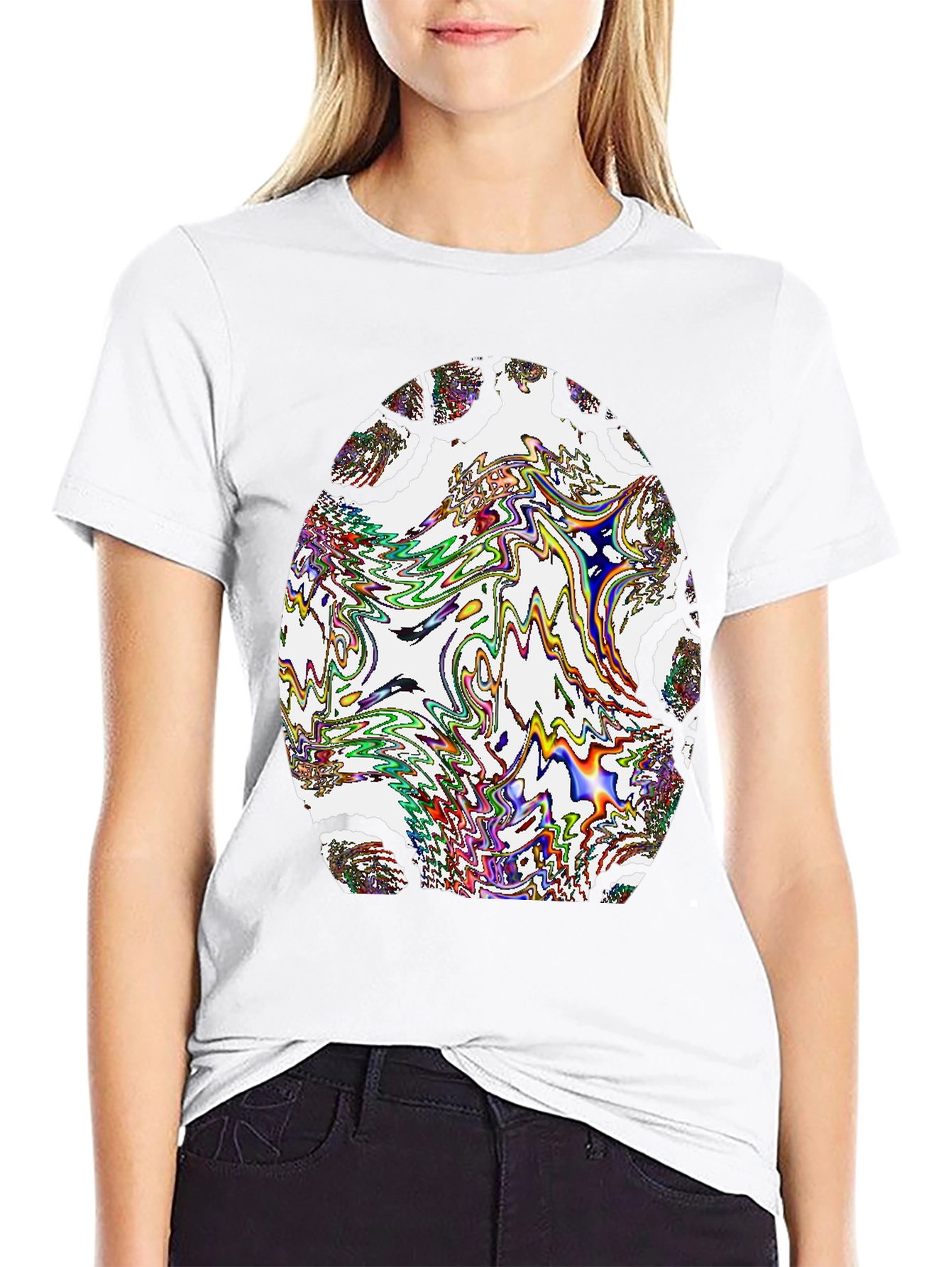 Abstract Art Mens Black T-Shirt