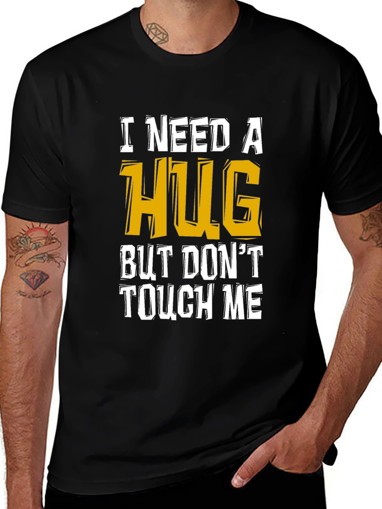 I Need A Hug Funny Graphic Tee