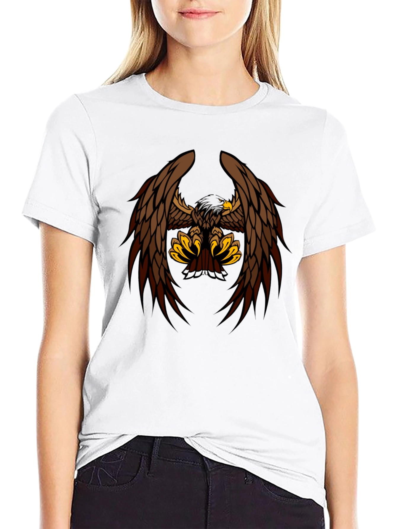 Eagle Claw Graphic Tee - Black Cotton