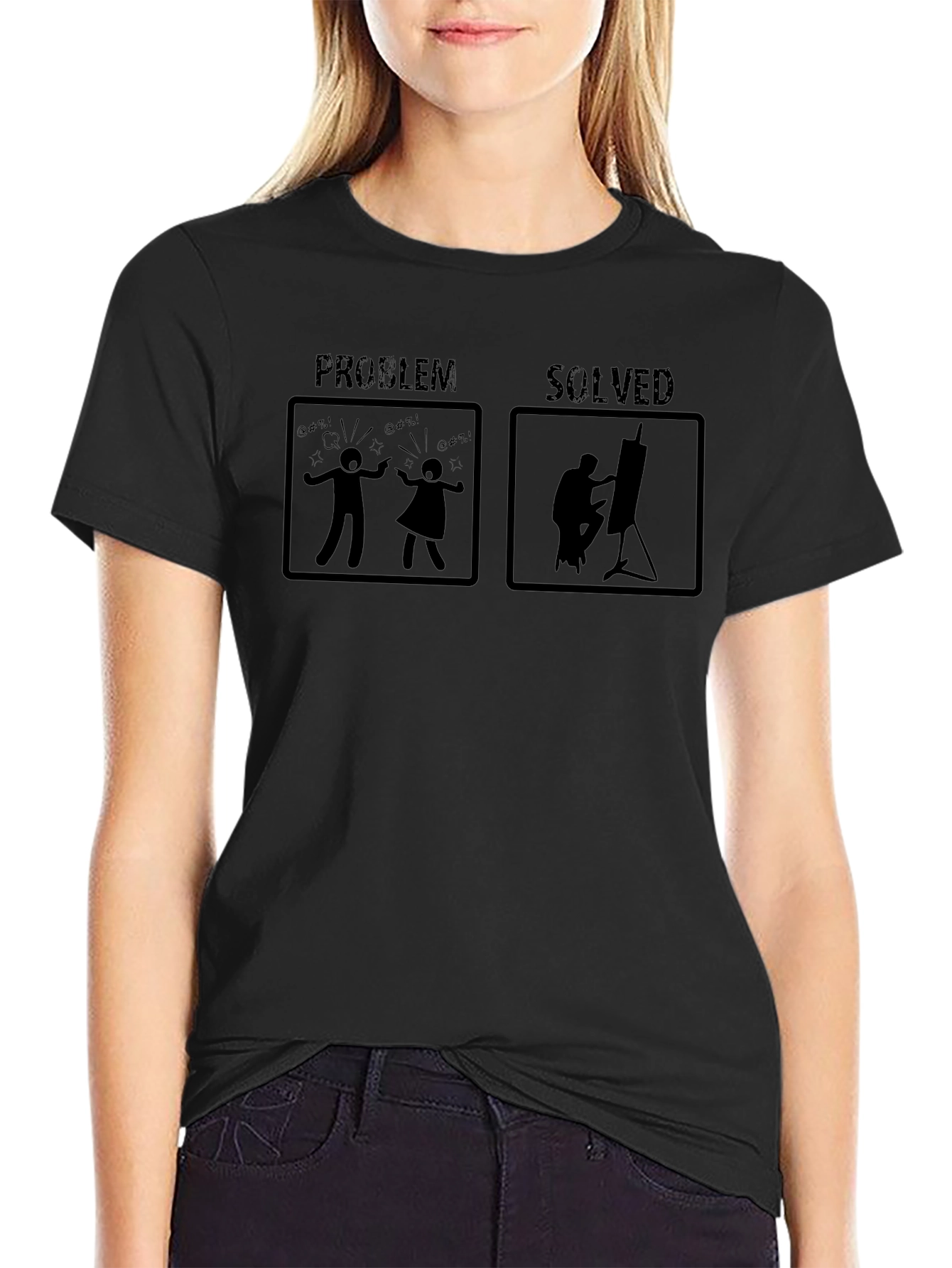 Problem Solved Artist T-Shirt Funny Painter Tee