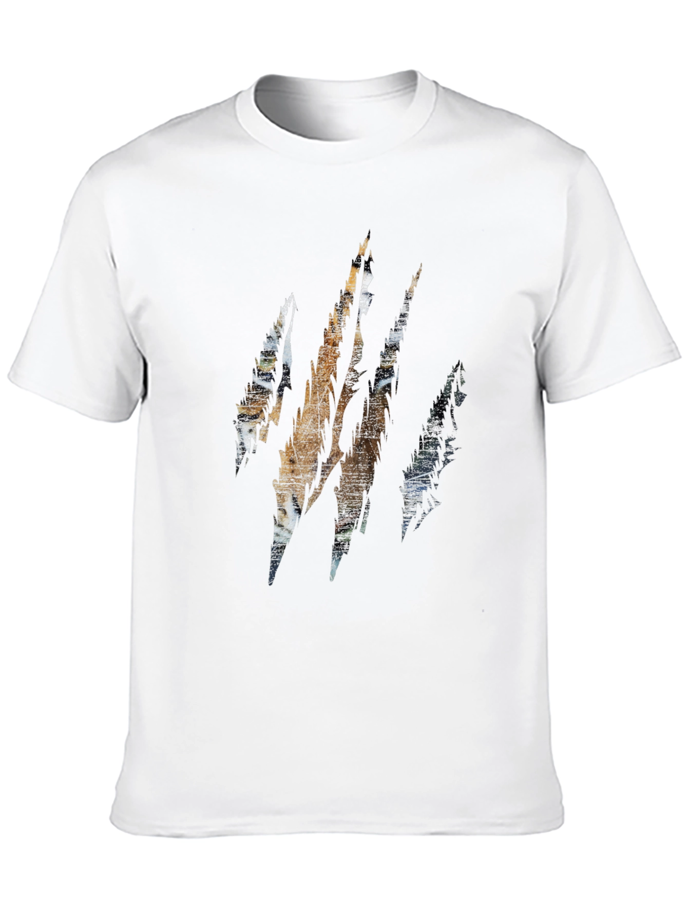 Tiger Claw Graphic Print Black T-Shirt