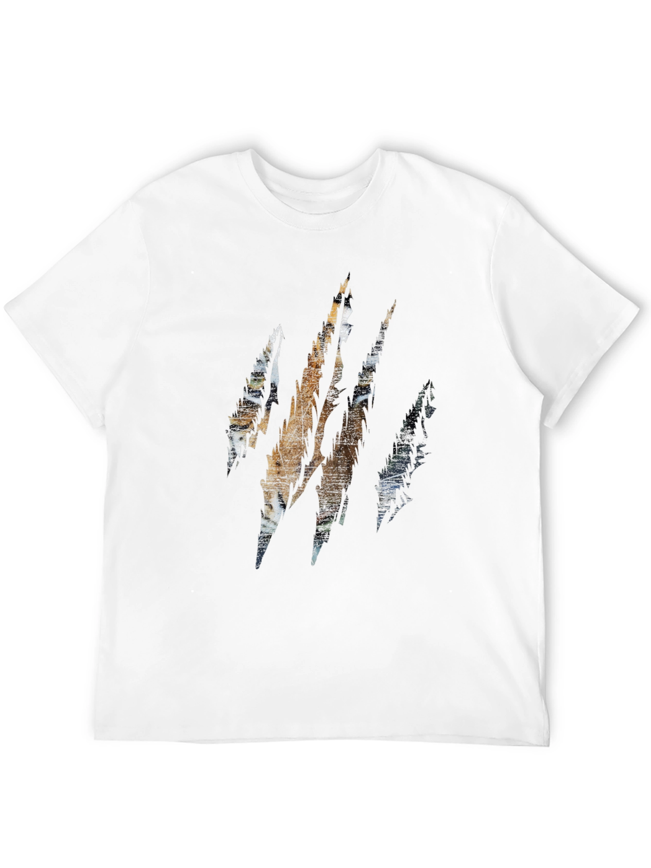 Tiger Claw Graphic Print Black T-Shirt