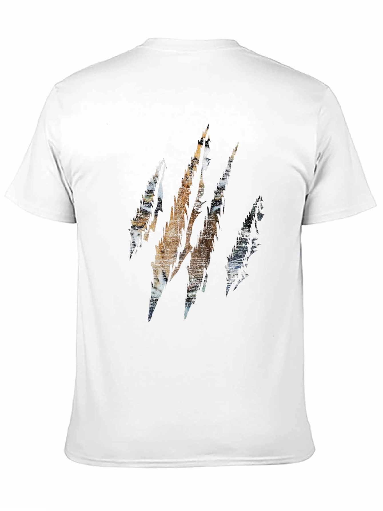 Tiger Claw Graphic Print Black T-Shirt