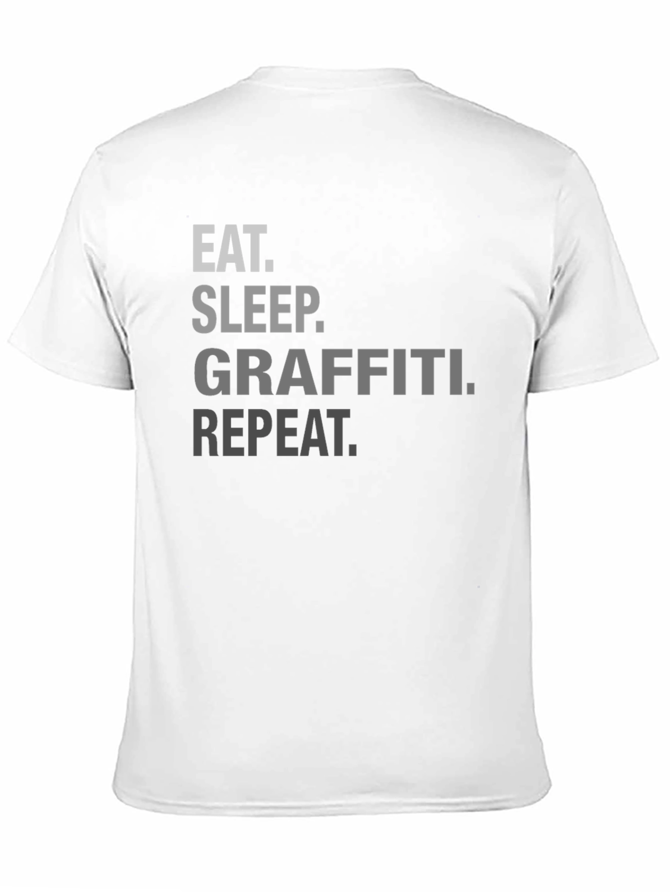Eat Sleep Graffiti Repeat Black T-Shirt