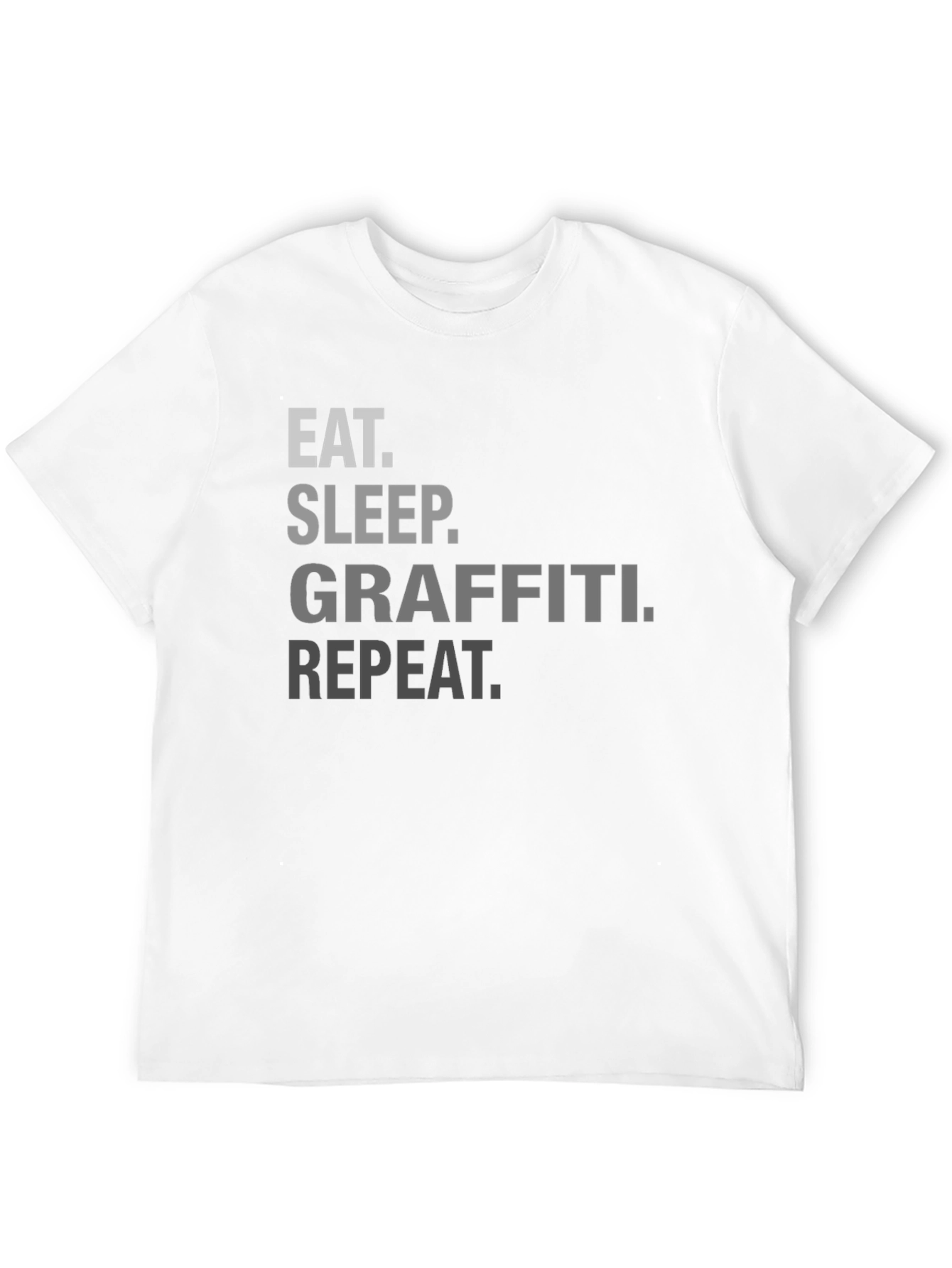 Eat Sleep Graffiti Repeat Black T-Shirt