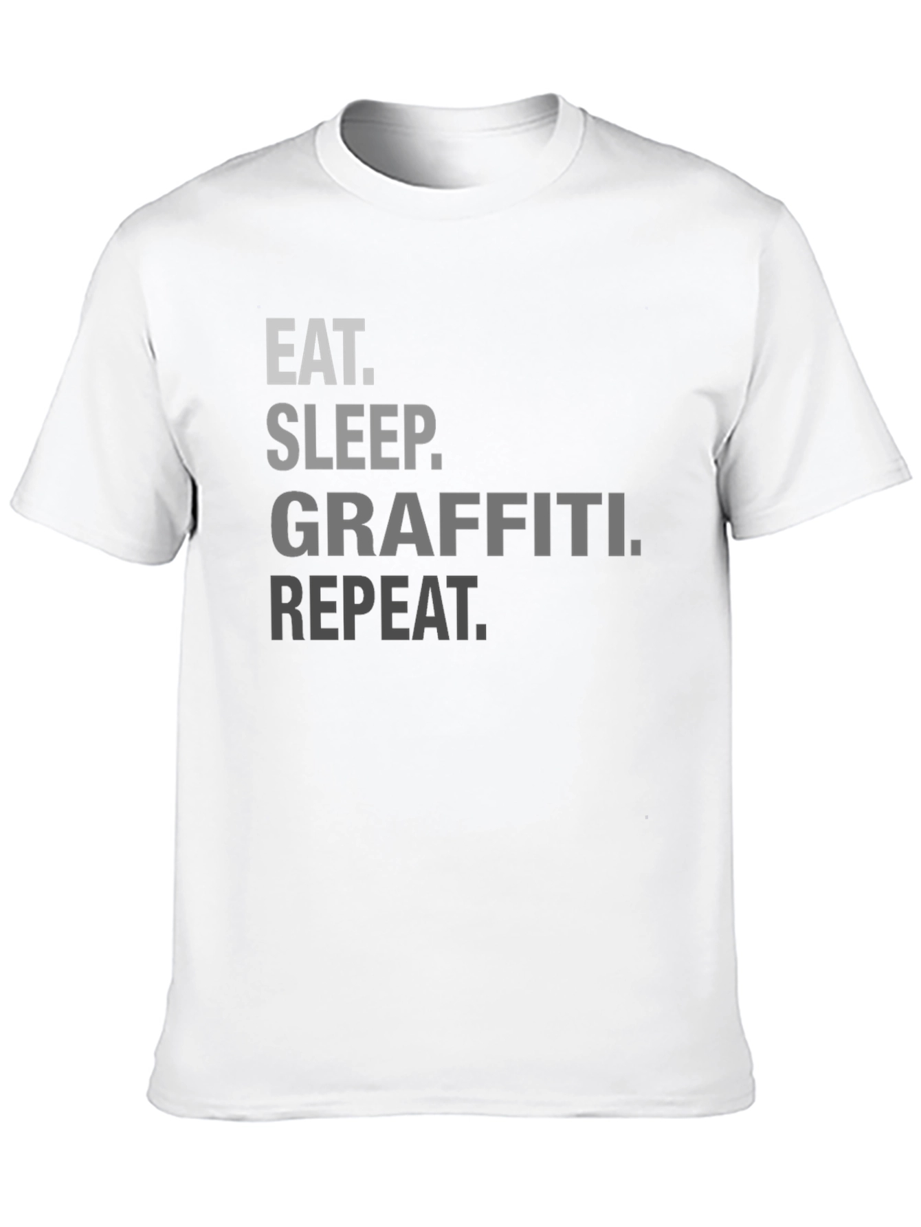 Eat Sleep Graffiti Repeat Black T-Shirt
