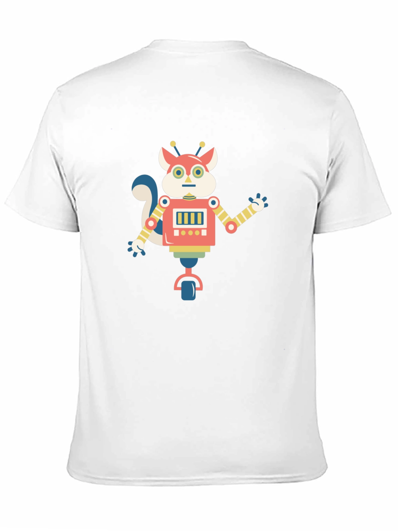 Robot Squirrel Graphic Tee - Quirky Fun Shirt