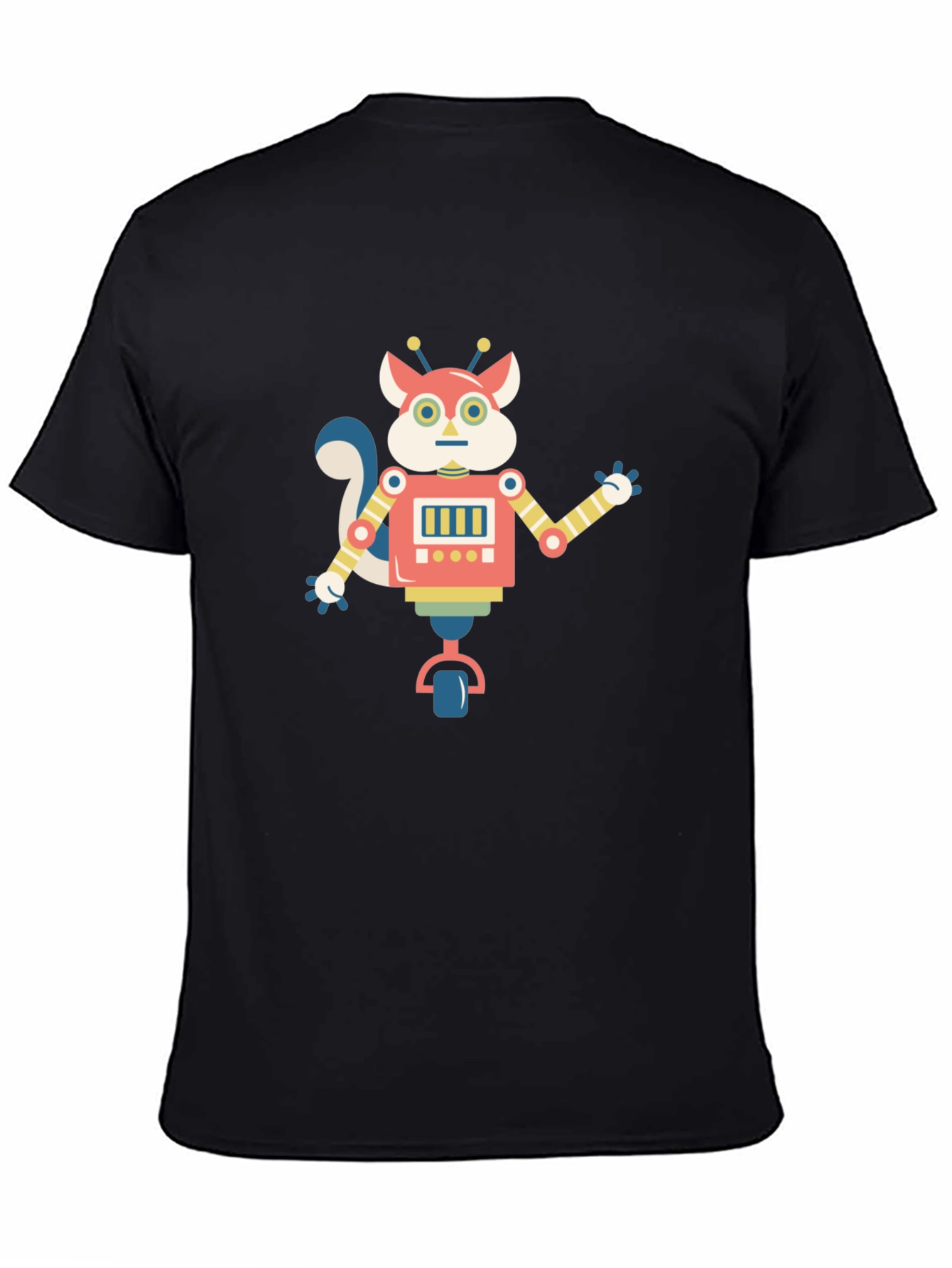 Robot Squirrel Graphic Tee - Quirky Fun Shirt