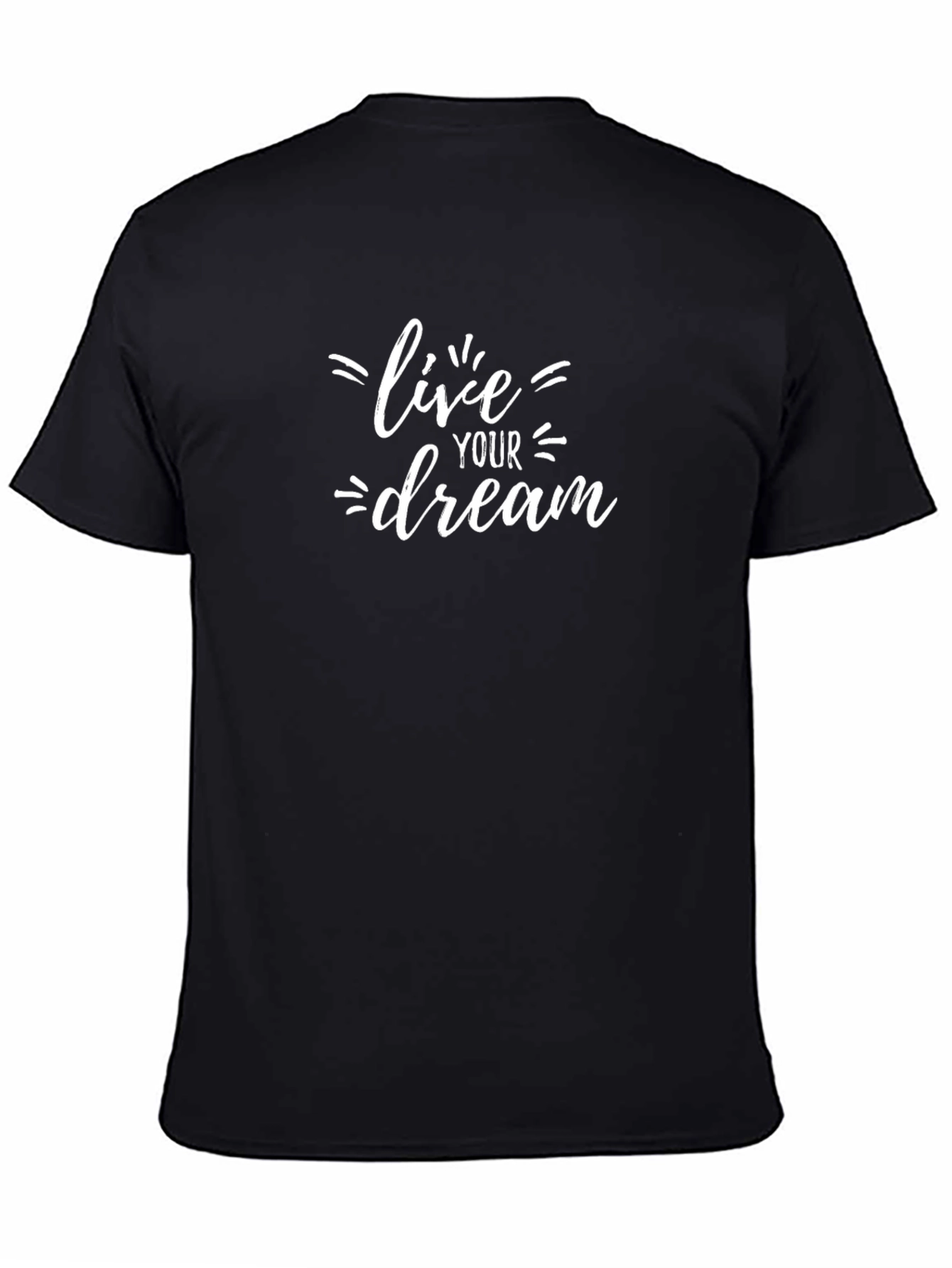 Live Your Dream Black Graphic Tee