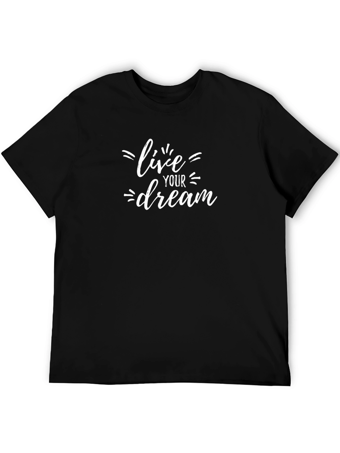 Live Your Dream Black Graphic Tee