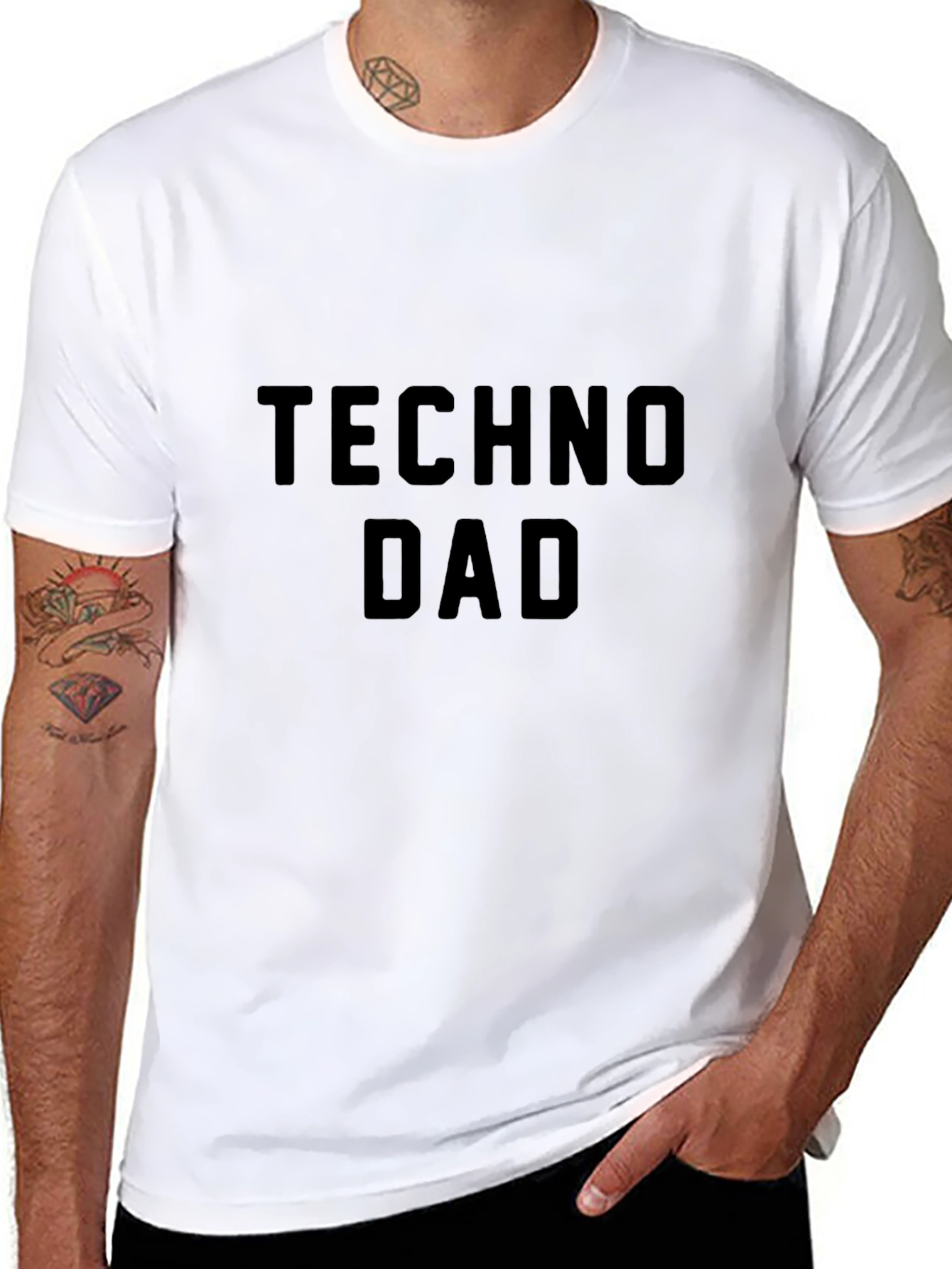 Techno Dad T-Shirt - Cool Fathers Day Gift