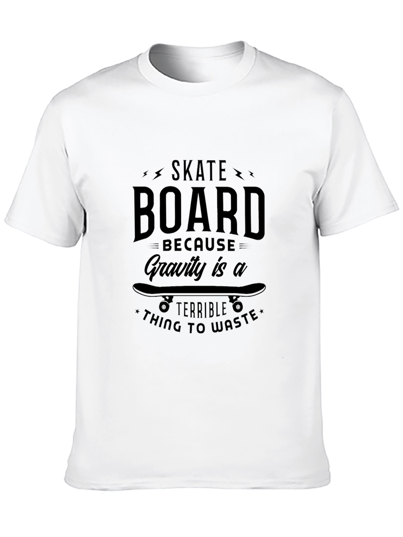 Skateboard Gravity Black T-Shirt