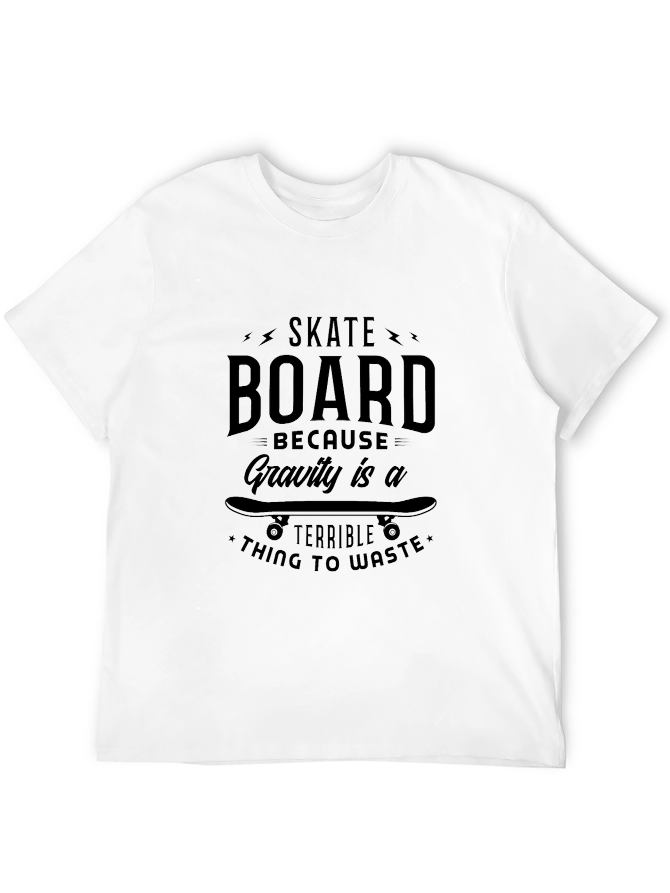 Skateboard Gravity Black T-Shirt