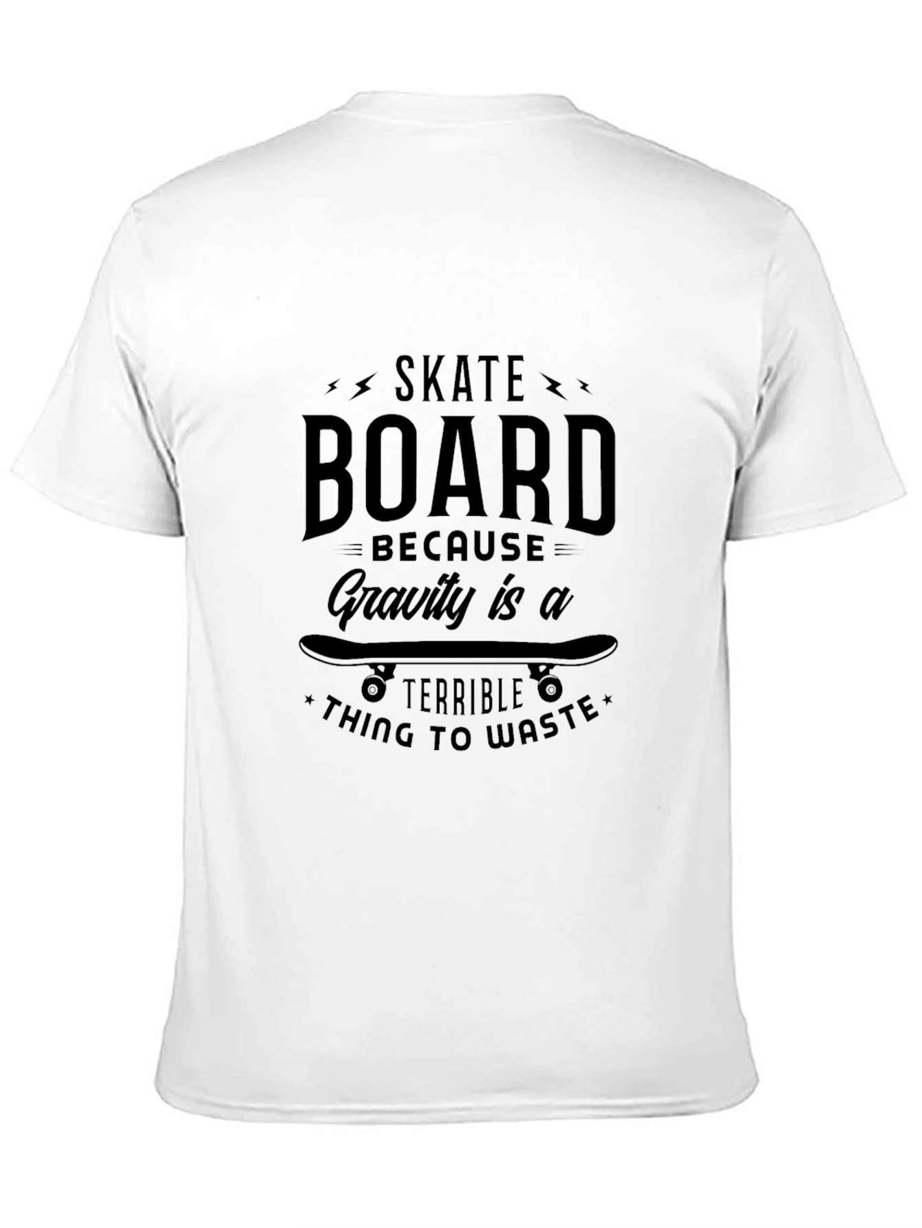 Skateboard Gravity Black T-Shirt
