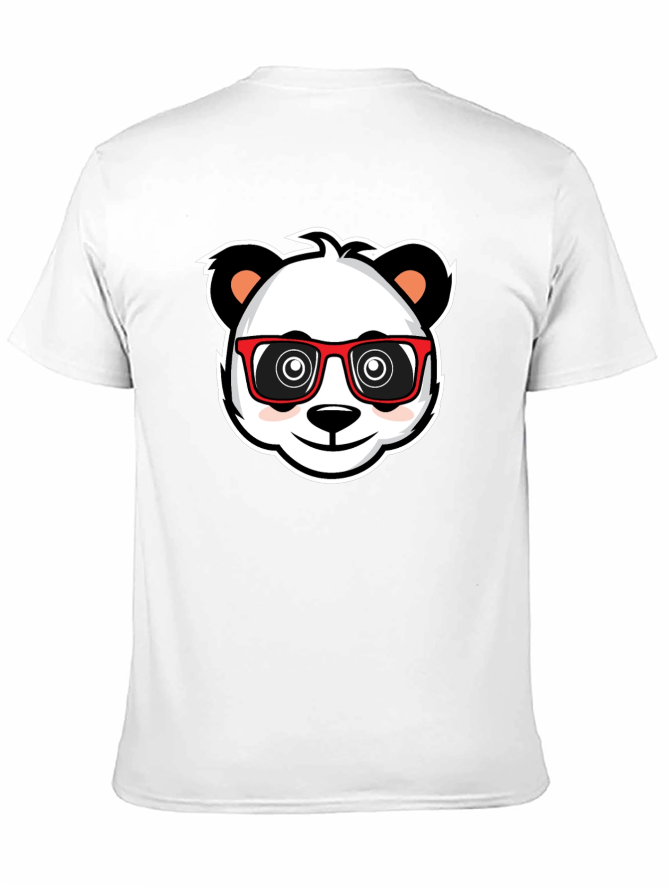 Cool Panda in Glasses Black T-Shirt