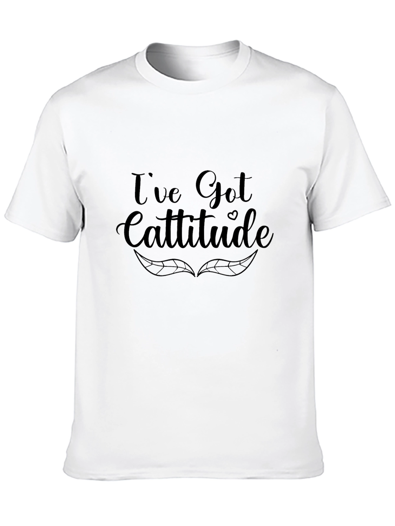 Ive Got Cattitude Black T-Shirt