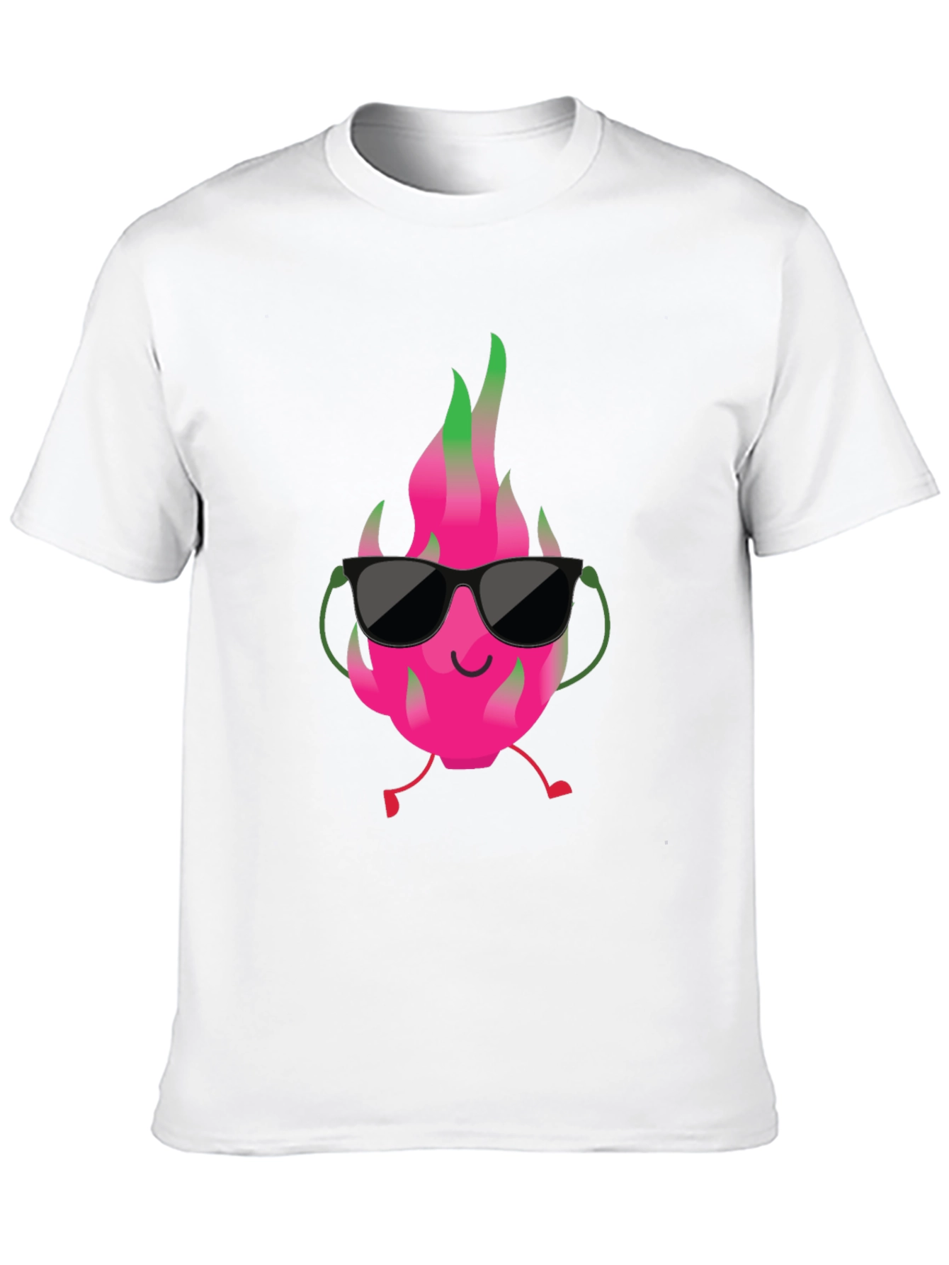 Cool Dragon Fruit Graphic Tee - Black T-Shirt