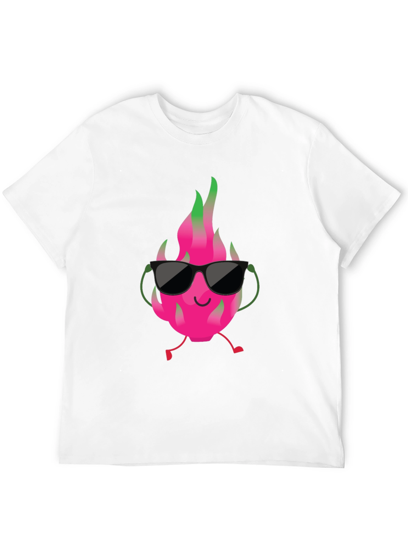 Cool Dragon Fruit Graphic Tee - Black T-Shirt