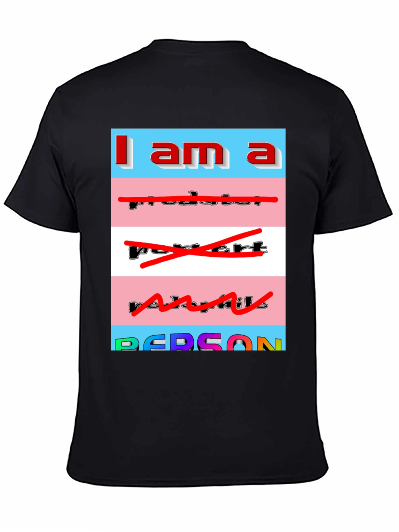 I am a Person T-Shirt - Transgender Pride