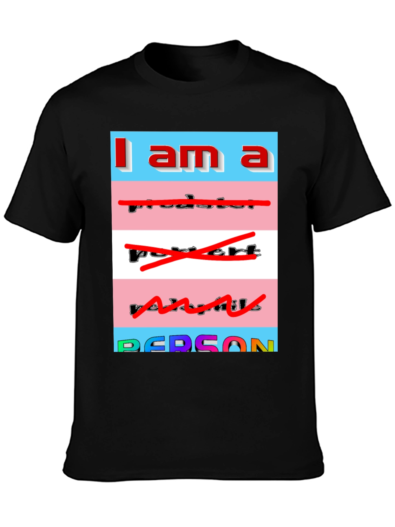 I am a Person T-Shirt - Transgender Pride