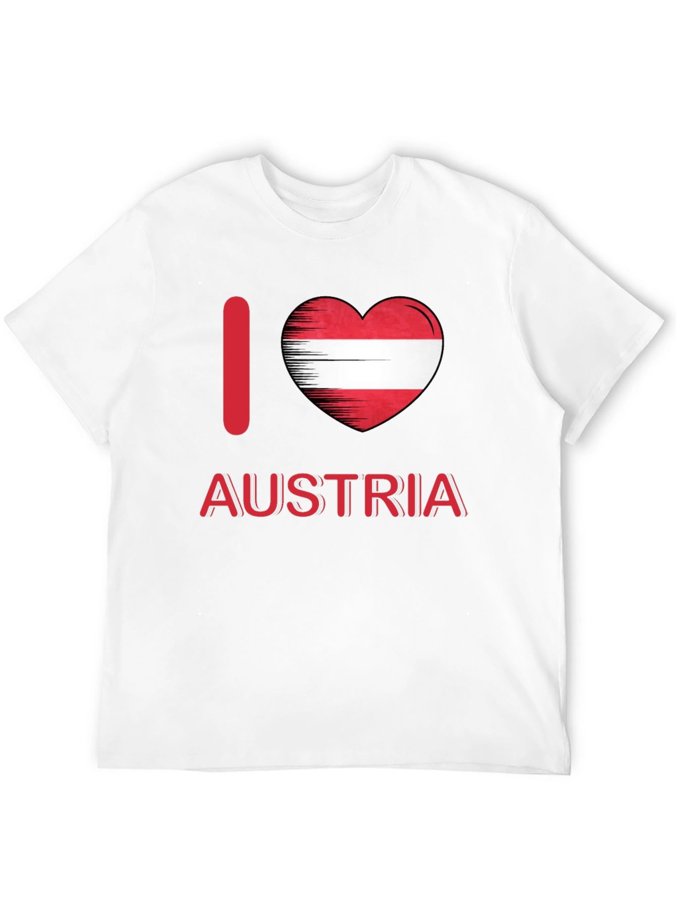 I Love Austria T-Shirt - Austrian Flag Heart