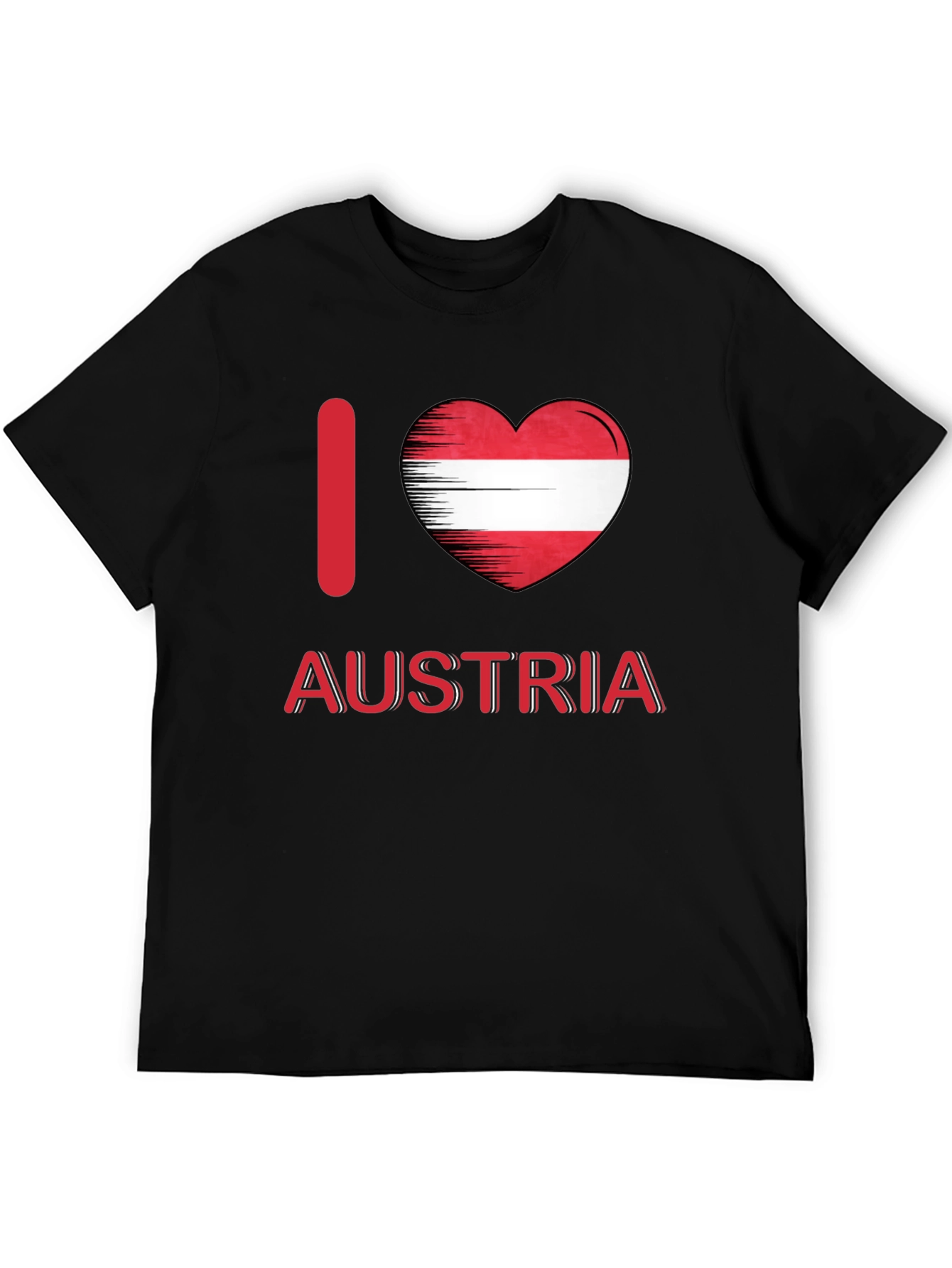 I Love Austria T-Shirt - Austrian Flag Heart