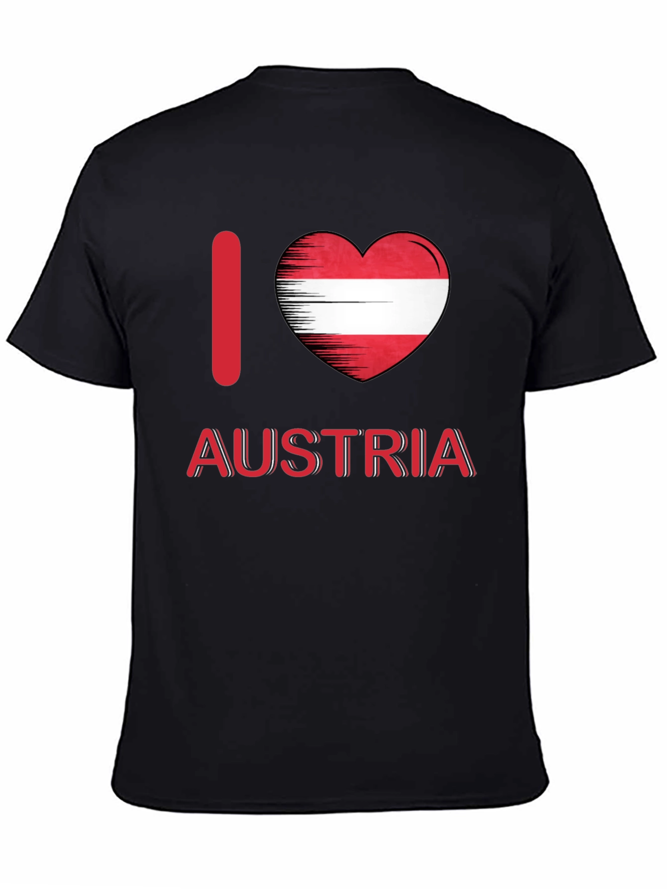 I Love Austria T-Shirt - Austrian Flag Heart