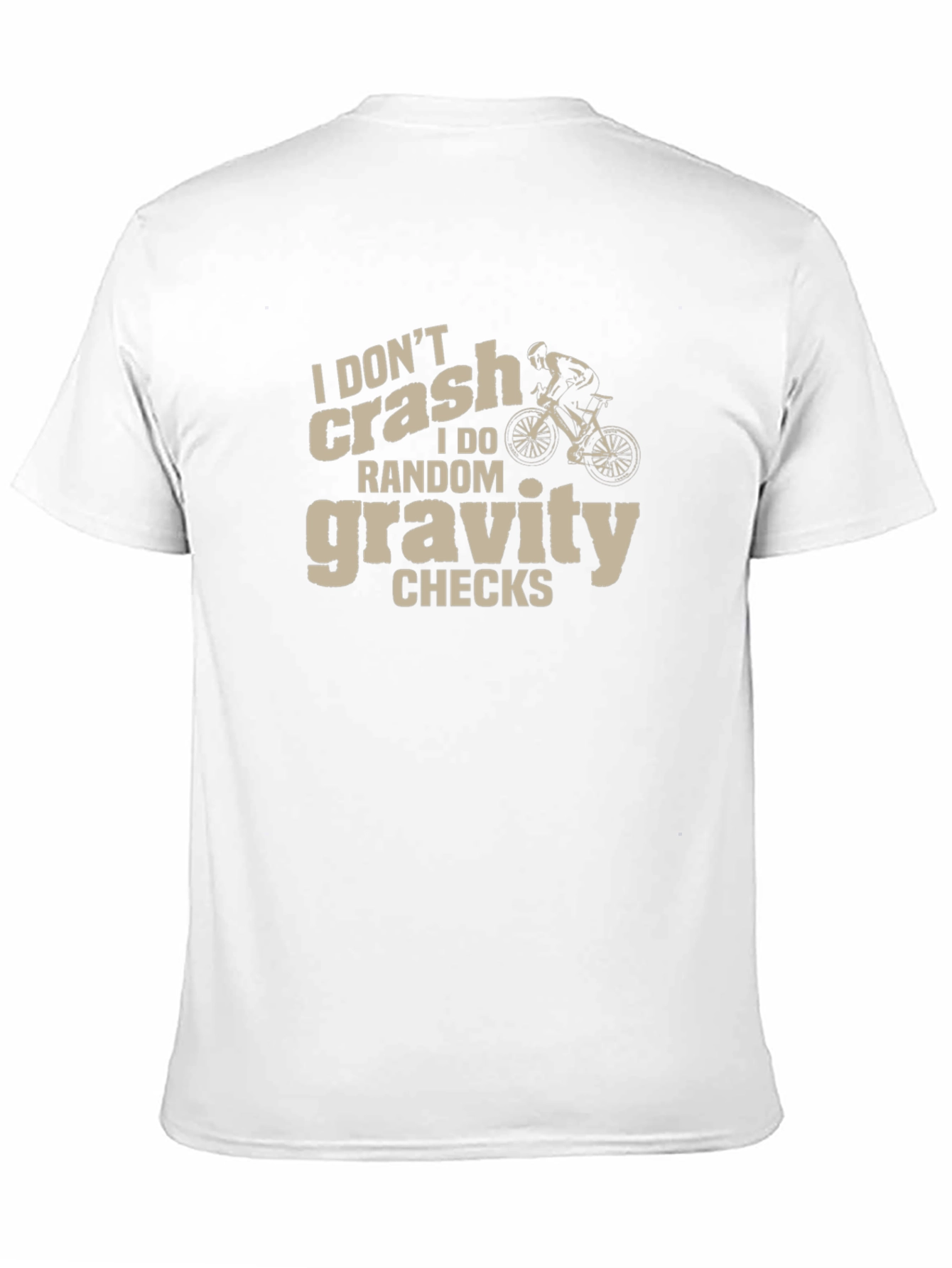 I Dont Crash Gravity Checks Black Graphic Tee