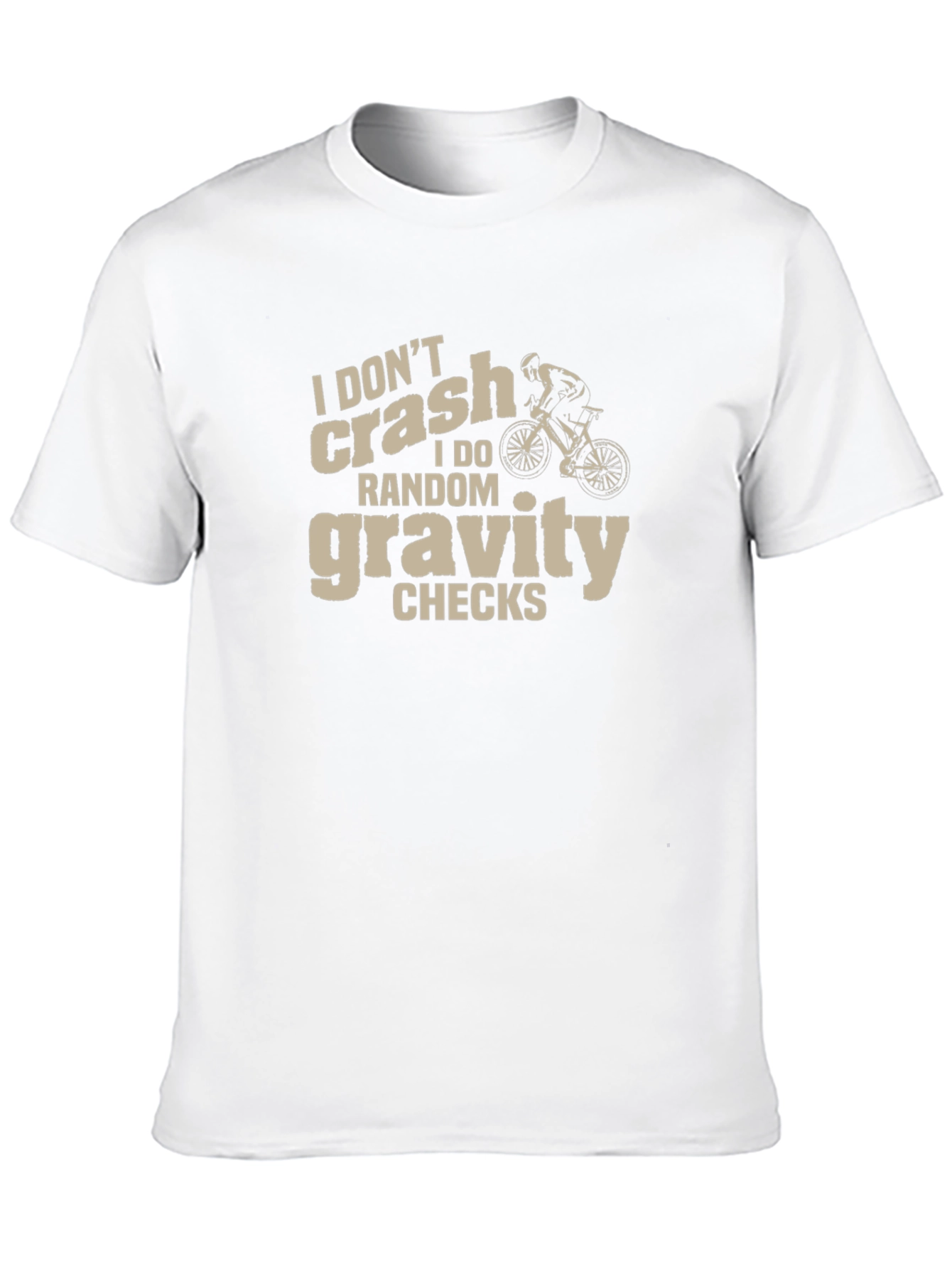 I Dont Crash Gravity Checks Black Graphic Tee
