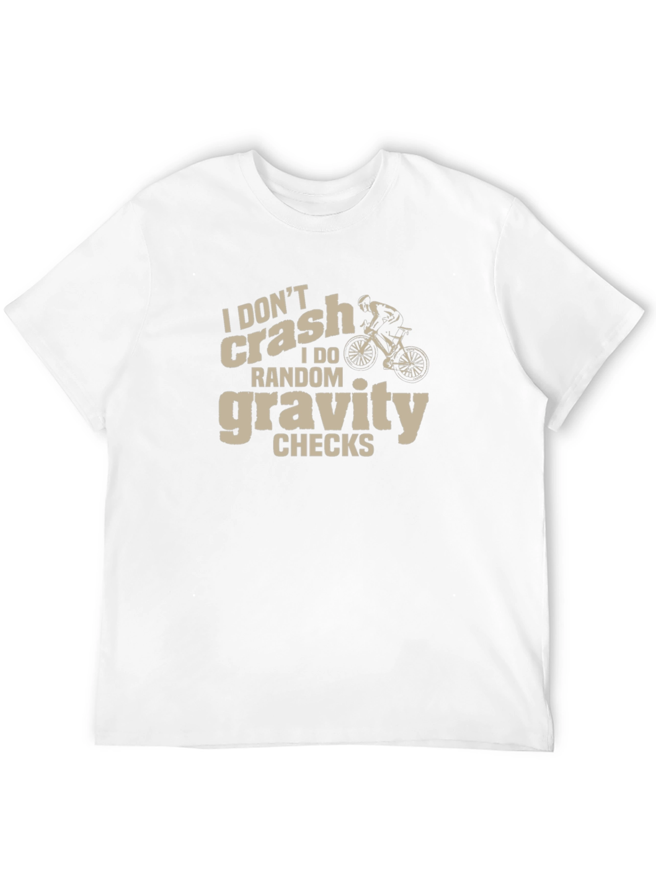 I Dont Crash Gravity Checks Black Graphic Tee