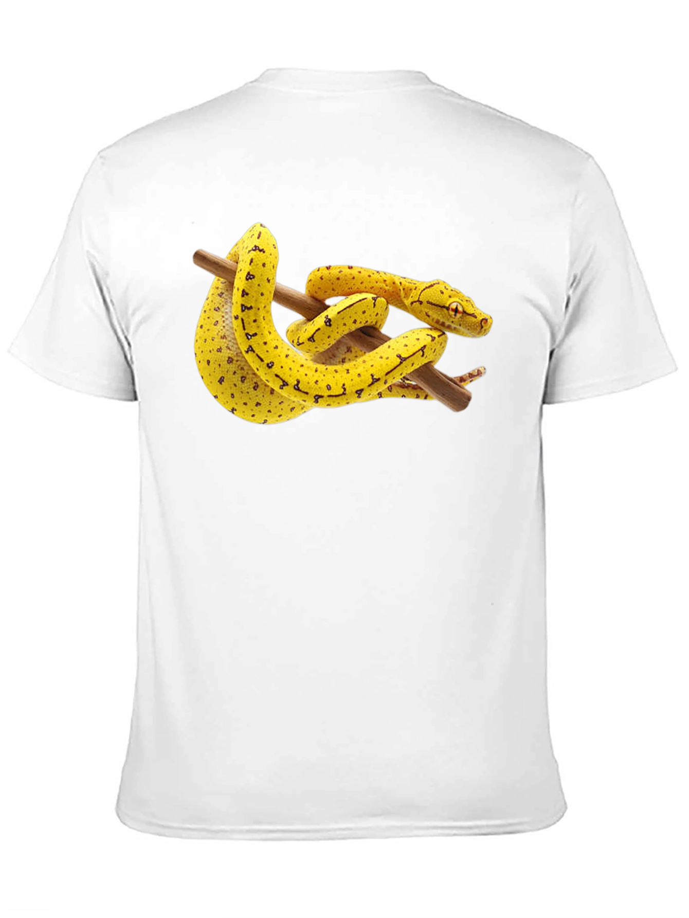 Snake on Branch Graphic T-Shirt - Black