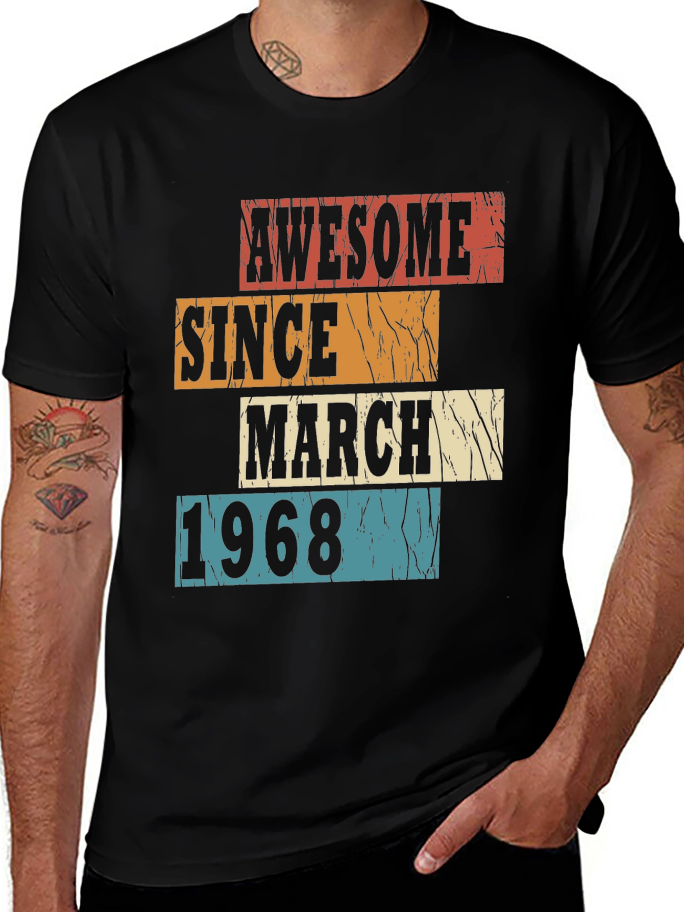 Awesome Since March 1968 Graphic Tee