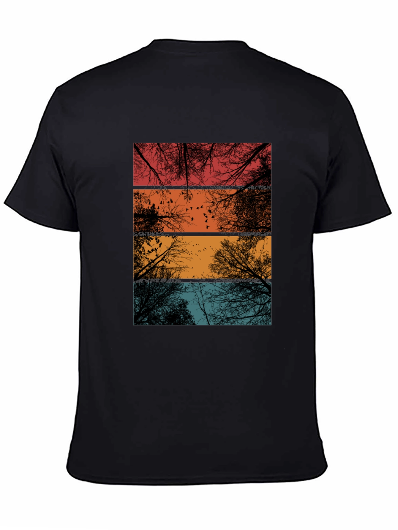 Retro Trees T-Shirt - Nature Lover Tee