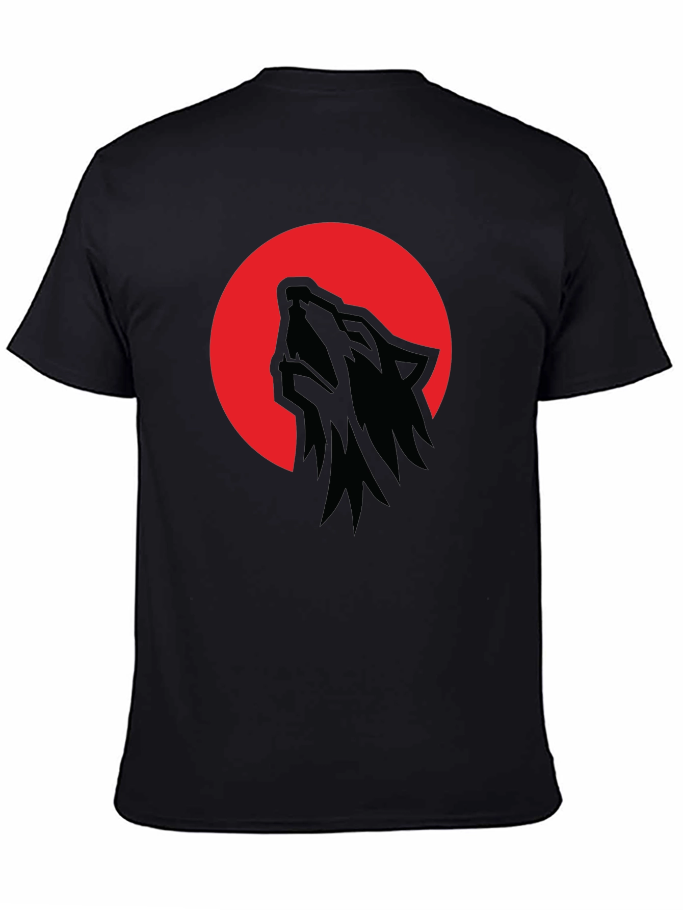 Wolf Moon T-Shirt - Mens Black Graphic Tee