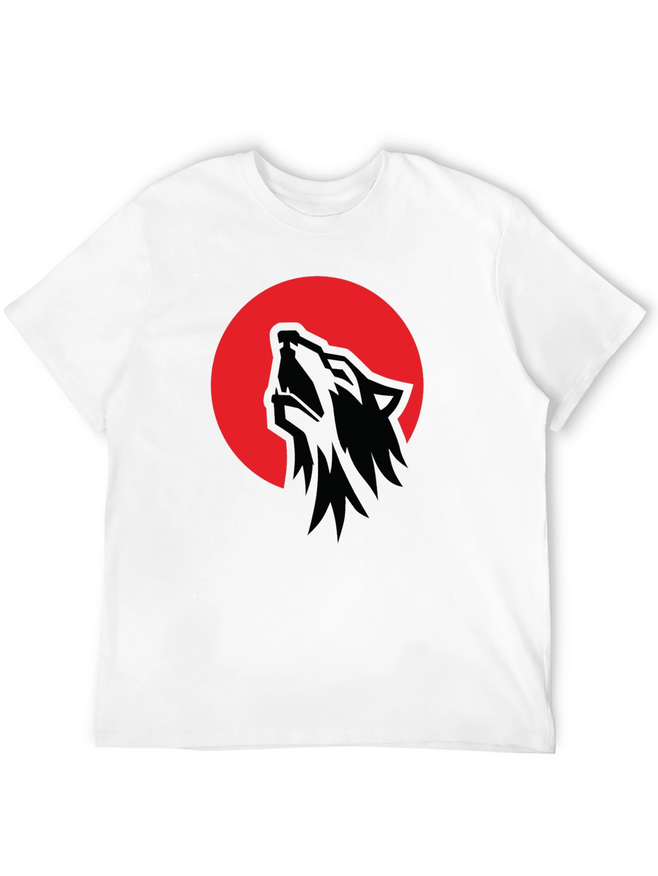 Wolf Moon T-Shirt - Mens Black Graphic Tee