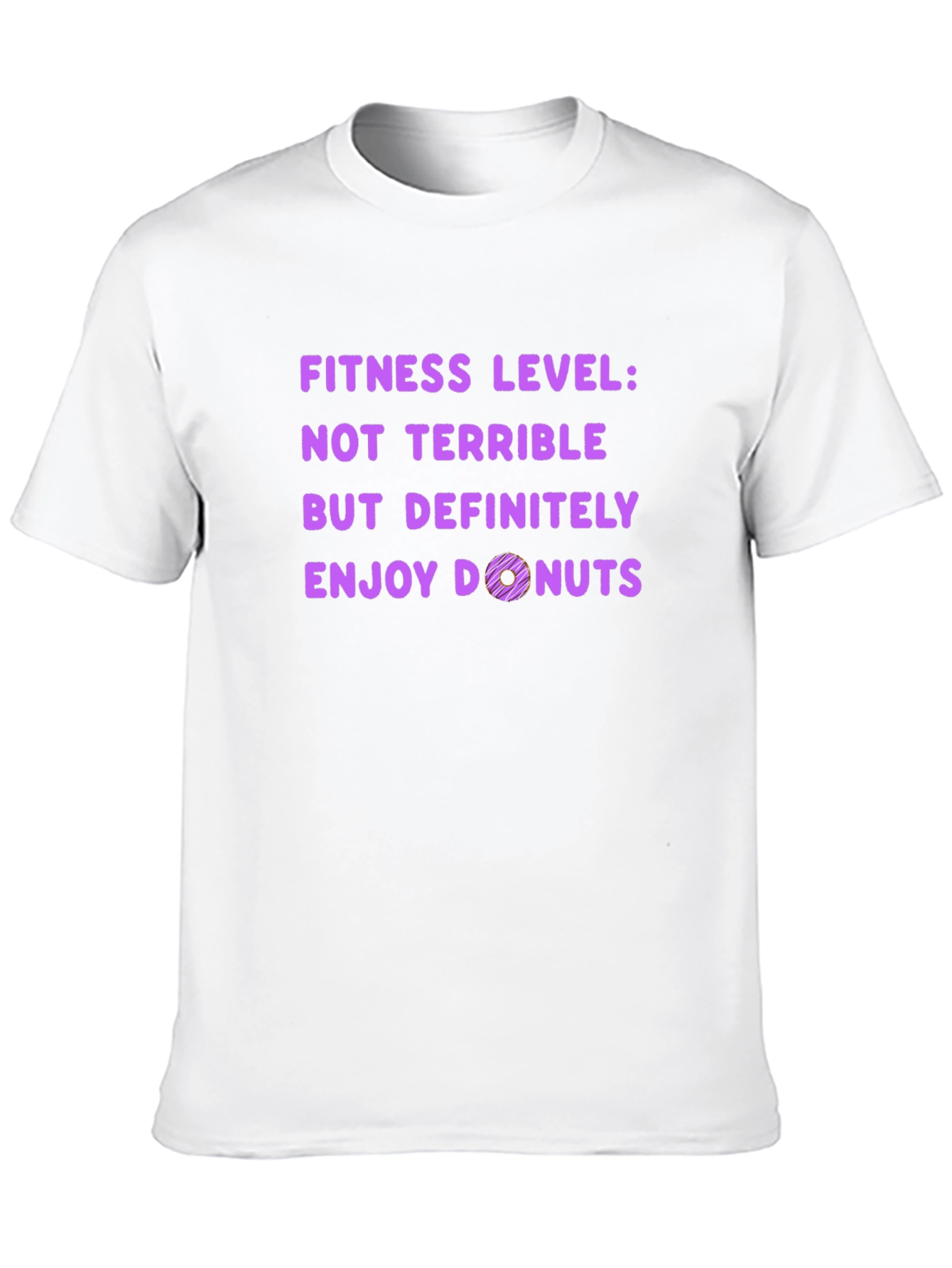 Fitness Level Donut Graphic T-Shirt