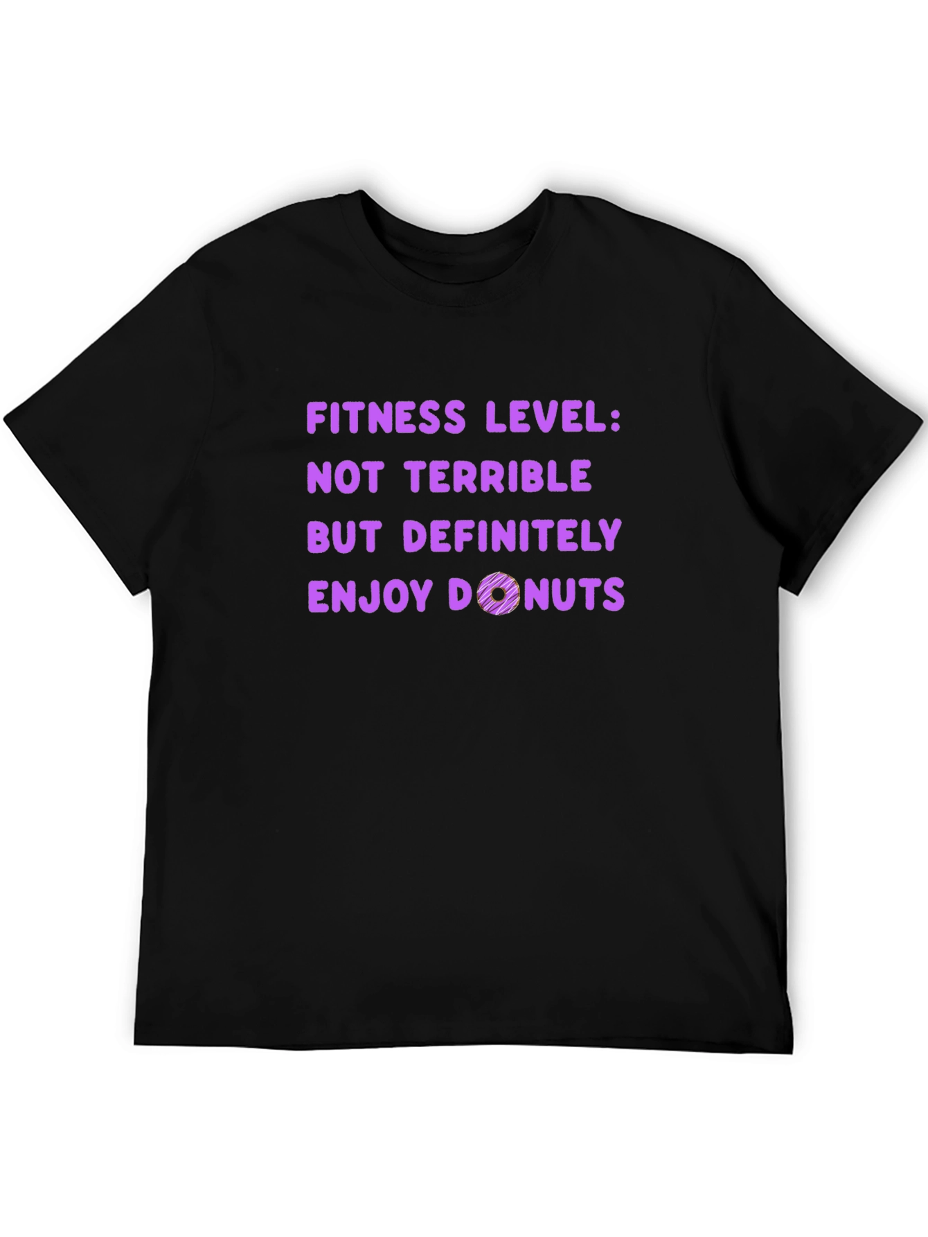 Fitness Level Donut Graphic T-Shirt