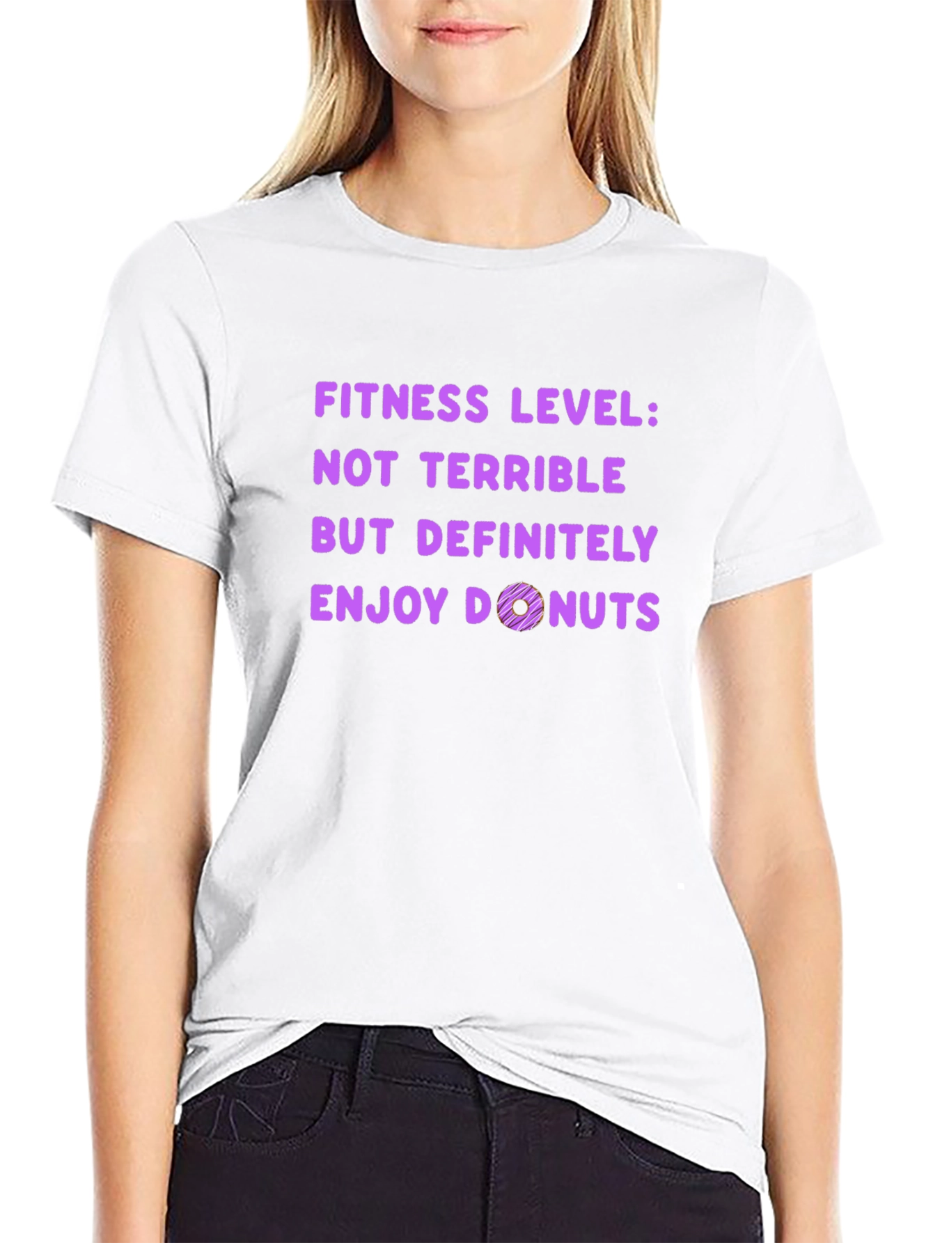 Fitness Level Donut Graphic T-Shirt