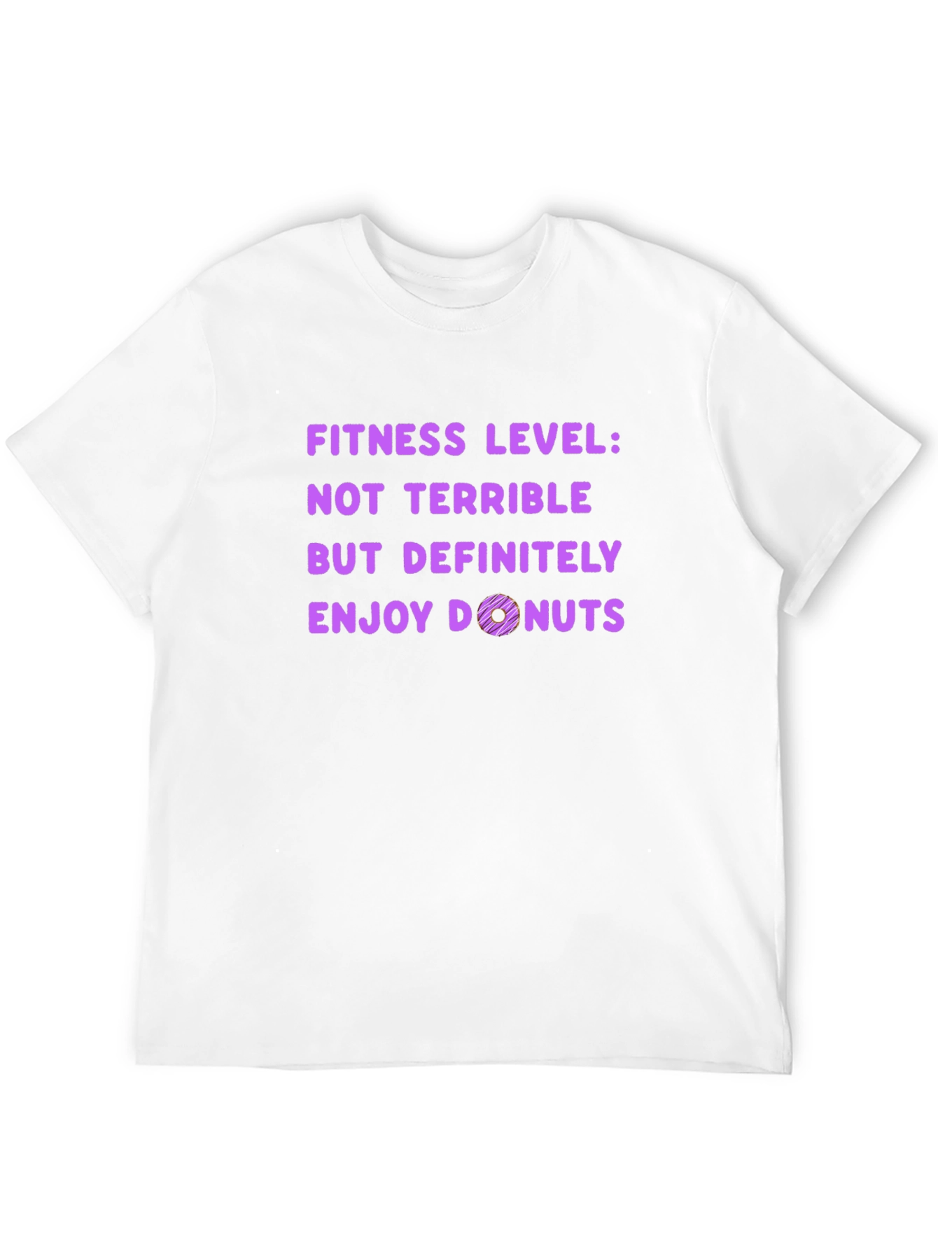 Fitness Level Donut Graphic T-Shirt