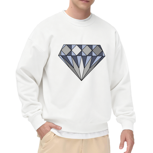 Diamond Geometric Faceted Graphic ԲÁìÎÀÒÂ - Unique Design Pullover Sweatshirt