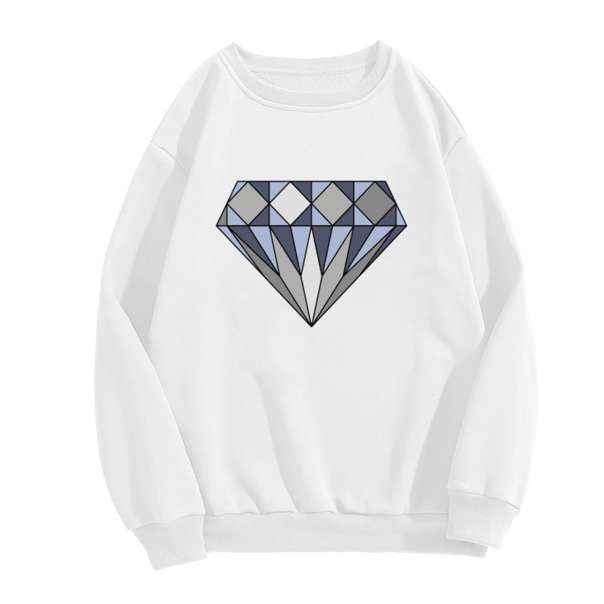 Diamond Geometric Faceted Graphic ԲÁìÎÀÒÂ - Unique Design Pullover Sweatshirt