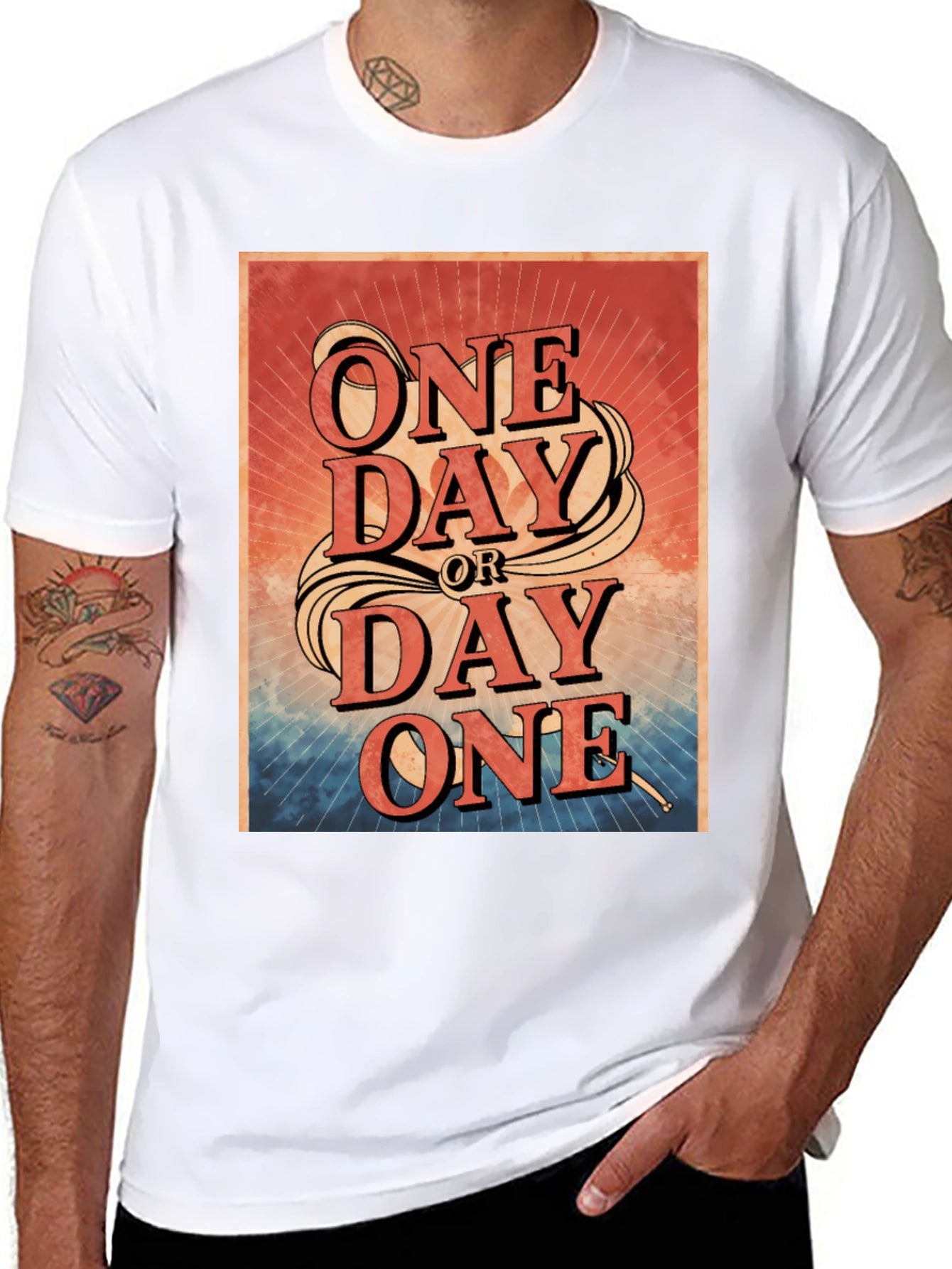 One Day or Day One Graphic T-Shirt